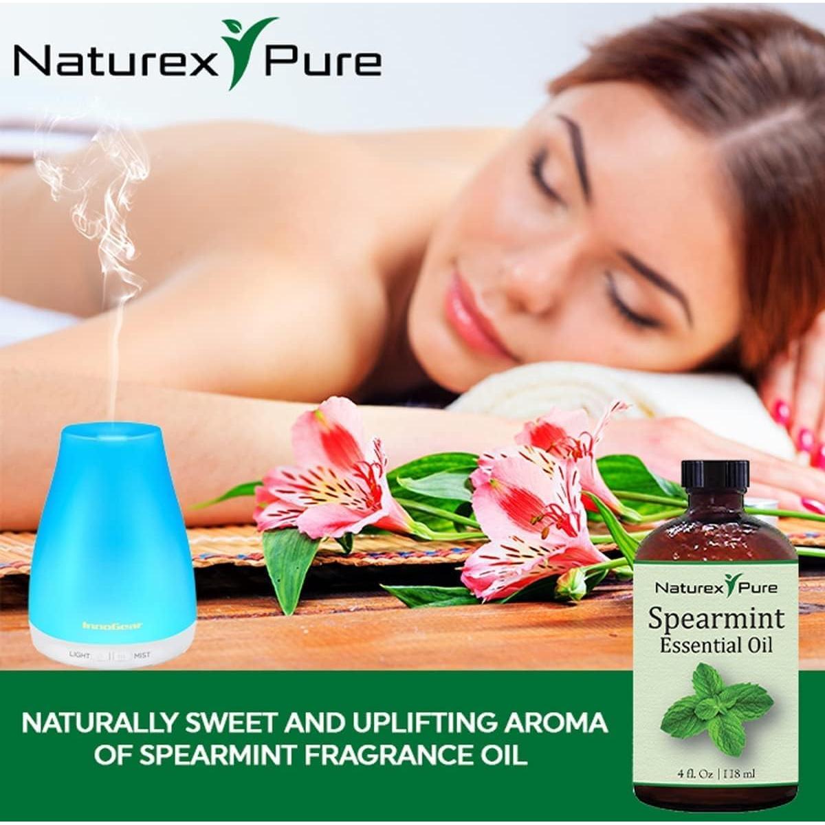 Aceite Esencial de Menta Verde 100% Natural 240 ml - Naturex Pure