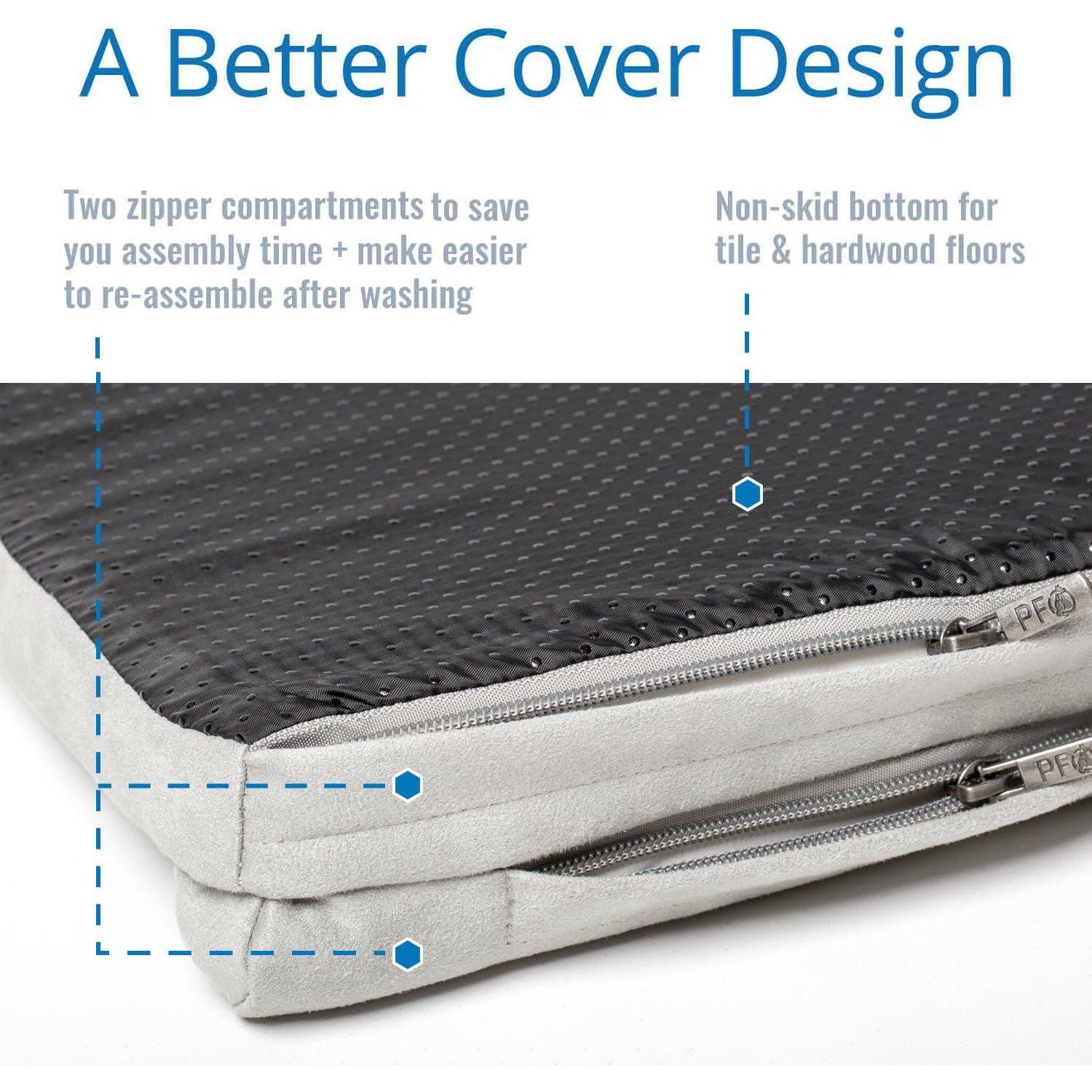 Cama para Perros PetFusion PuppyChoice 61 cm Gris Impermeable