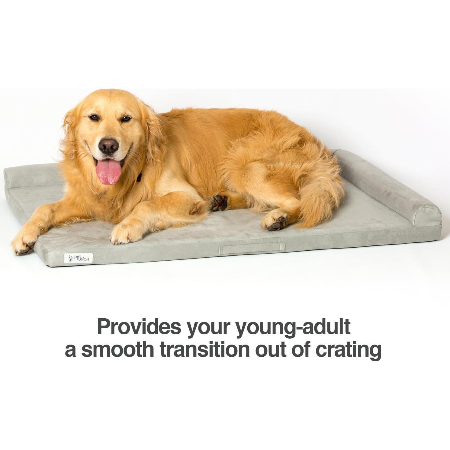 Cama para Perros PetFusion PuppyChoice 61 cm Gris Impermeable