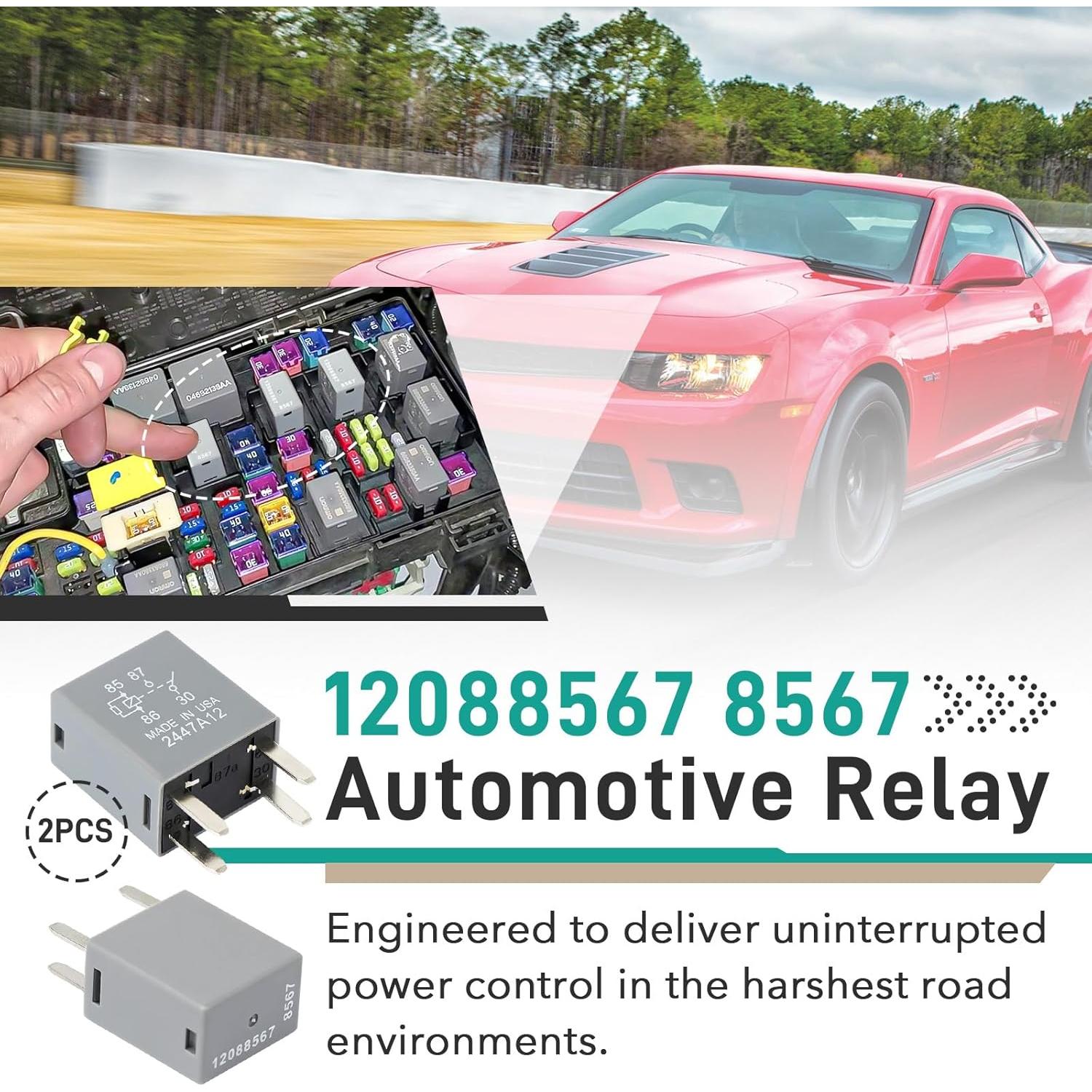 Relé Automotriz Gfdoso 12088567 12V 30A 4 Pines Compatible