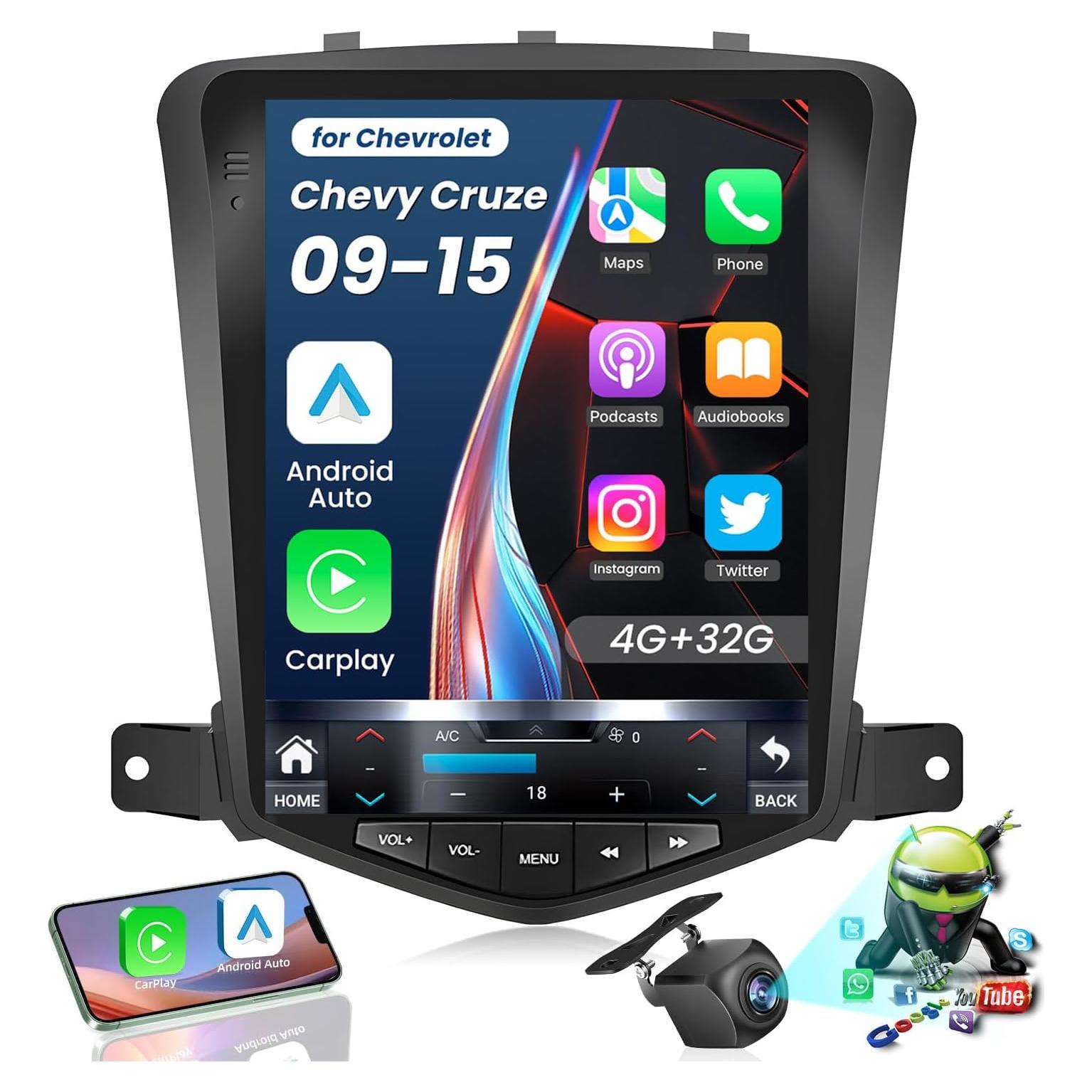 Radio Estéreo de Coche Fortdows 10.4" Android 4+32GB GPS Bluetooth