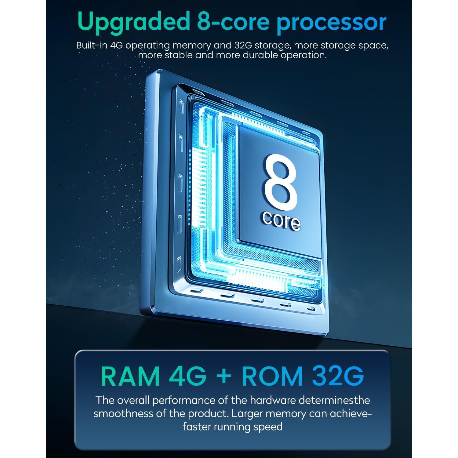 Radio Estéreo de Coche Fortdows 10.4" Android 4+32GB GPS Bluetooth