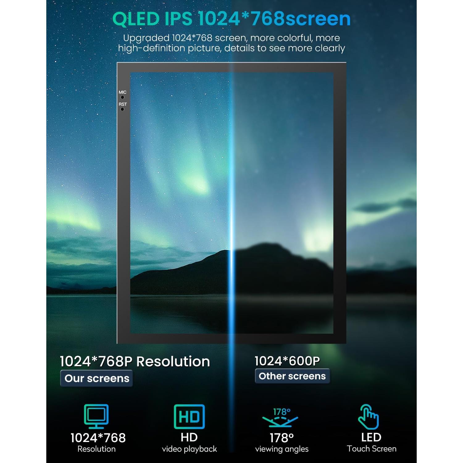 Radio Estéreo de Coche Fortdows 10.4" Android 4+32GB GPS Bluetooth