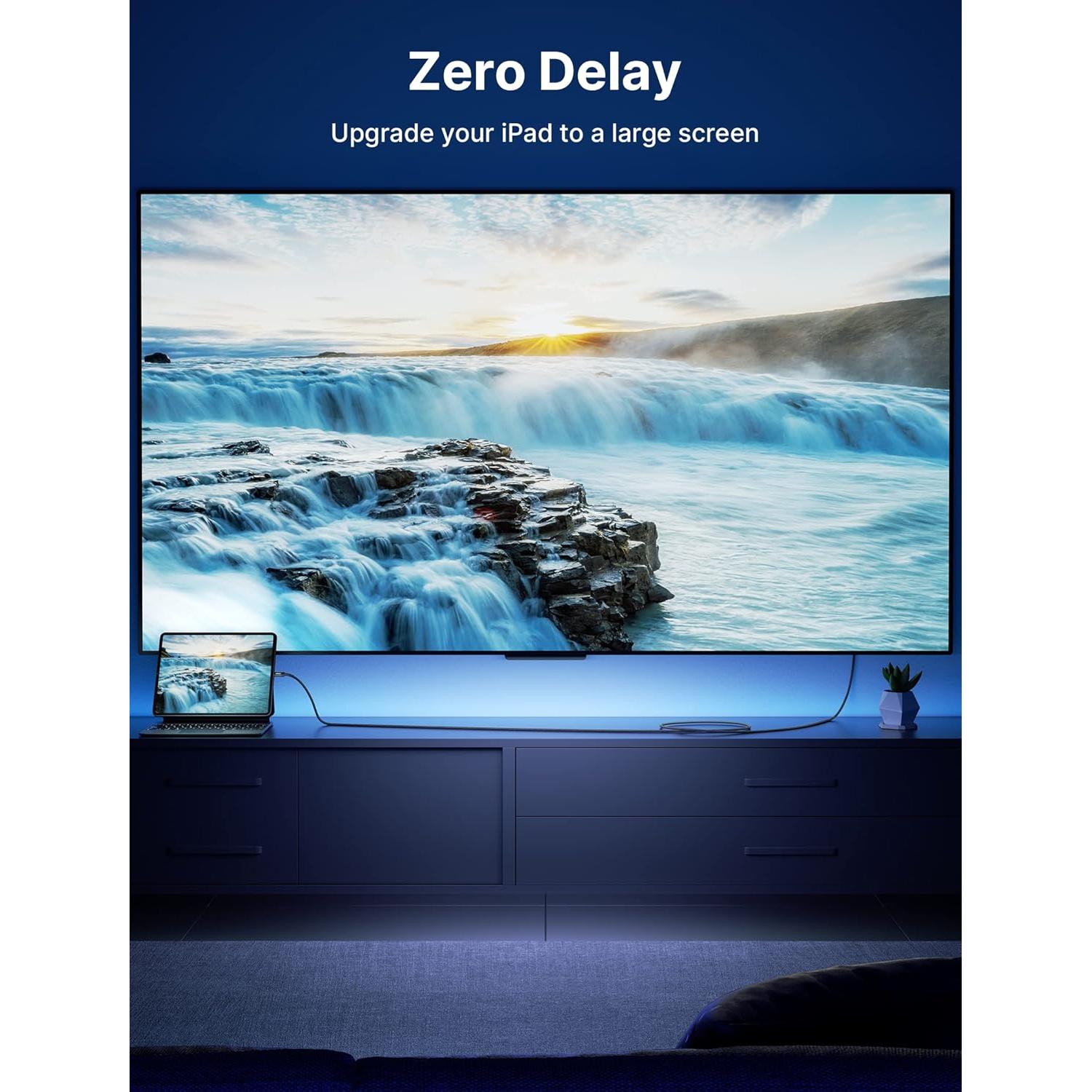 Cable USB C a HDMI 1m JSAUX 4K@60Hz Compatible Thunderbolt