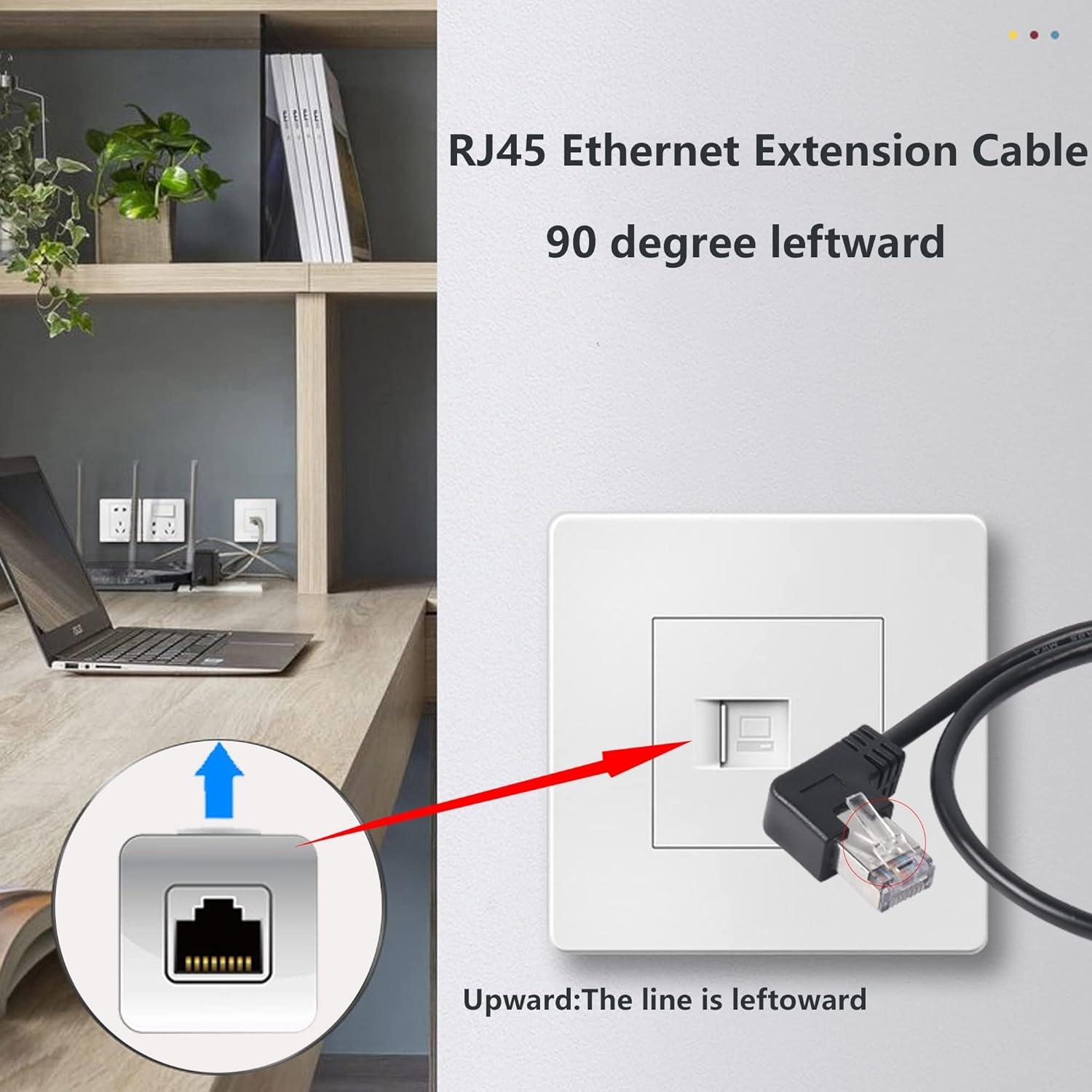 Cable de Extensión Ethernet RJ45 Macho/Hembra 50cm GELRHONR