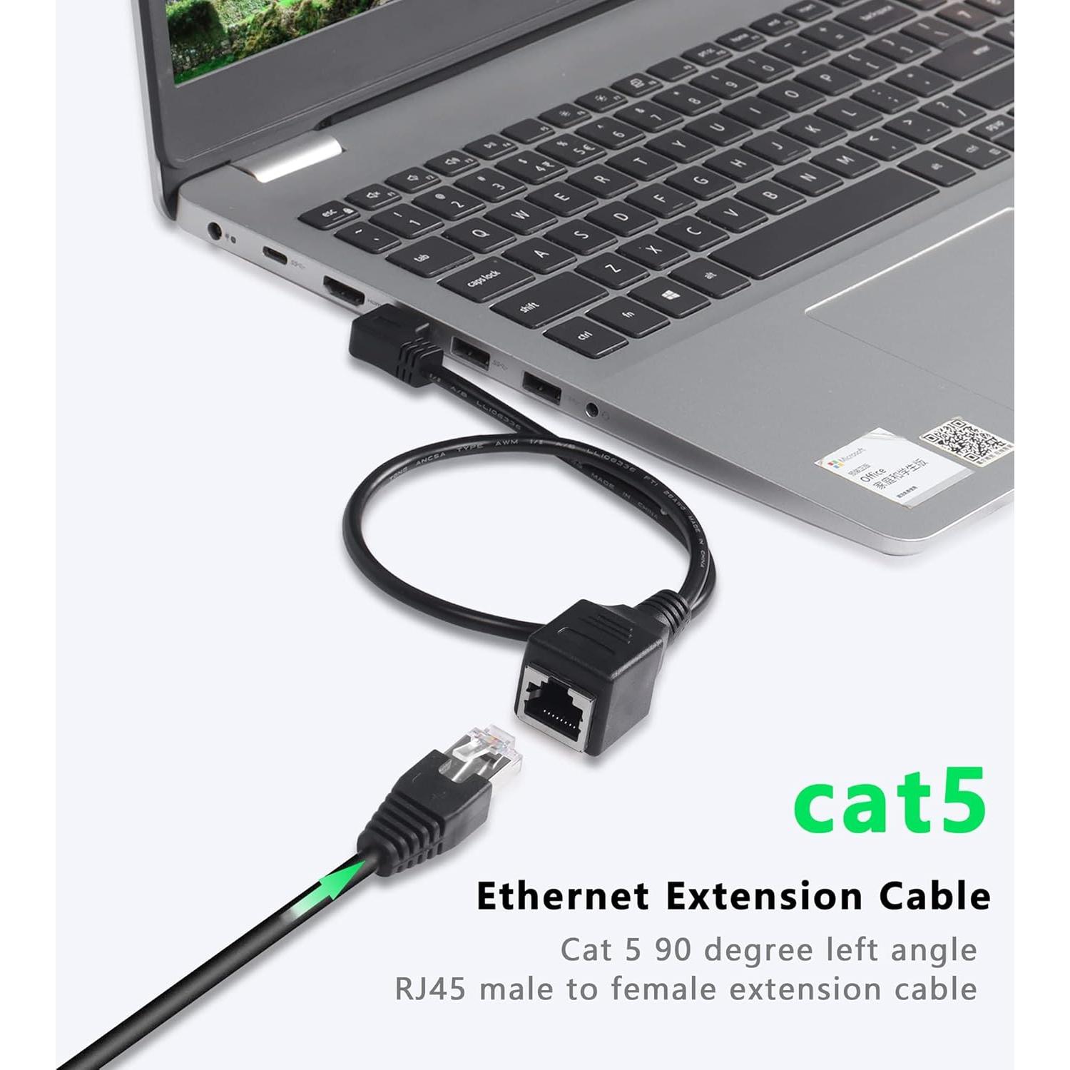 Cable de Extensión Ethernet RJ45 Macho/Hembra 50cm GELRHONR