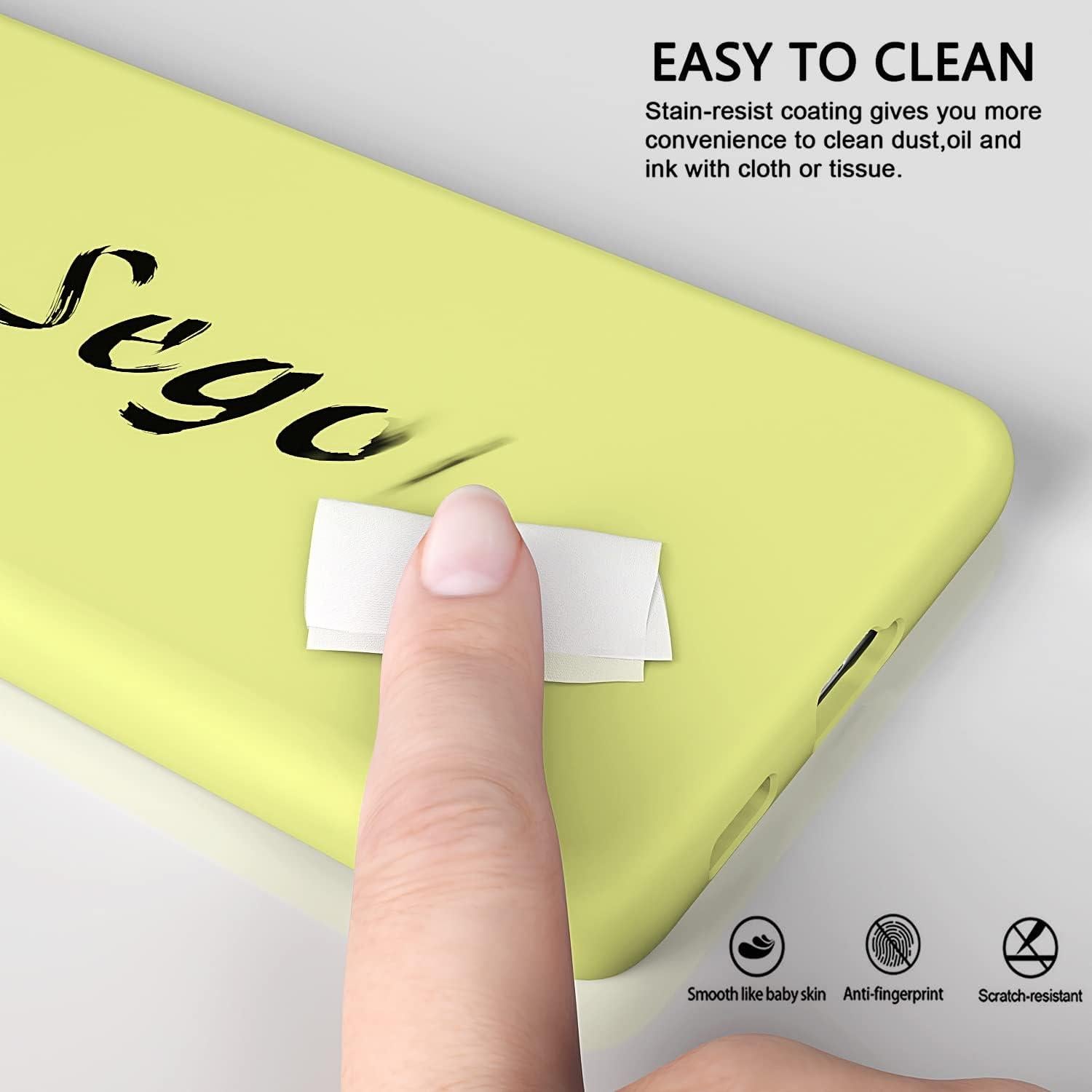 Funda de Silicona E Segoi para Galaxy S21 Ultra Amarillo