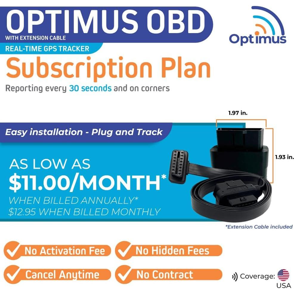 Rastreador GPS OBD Optimus para Autos - Instalación Fácil