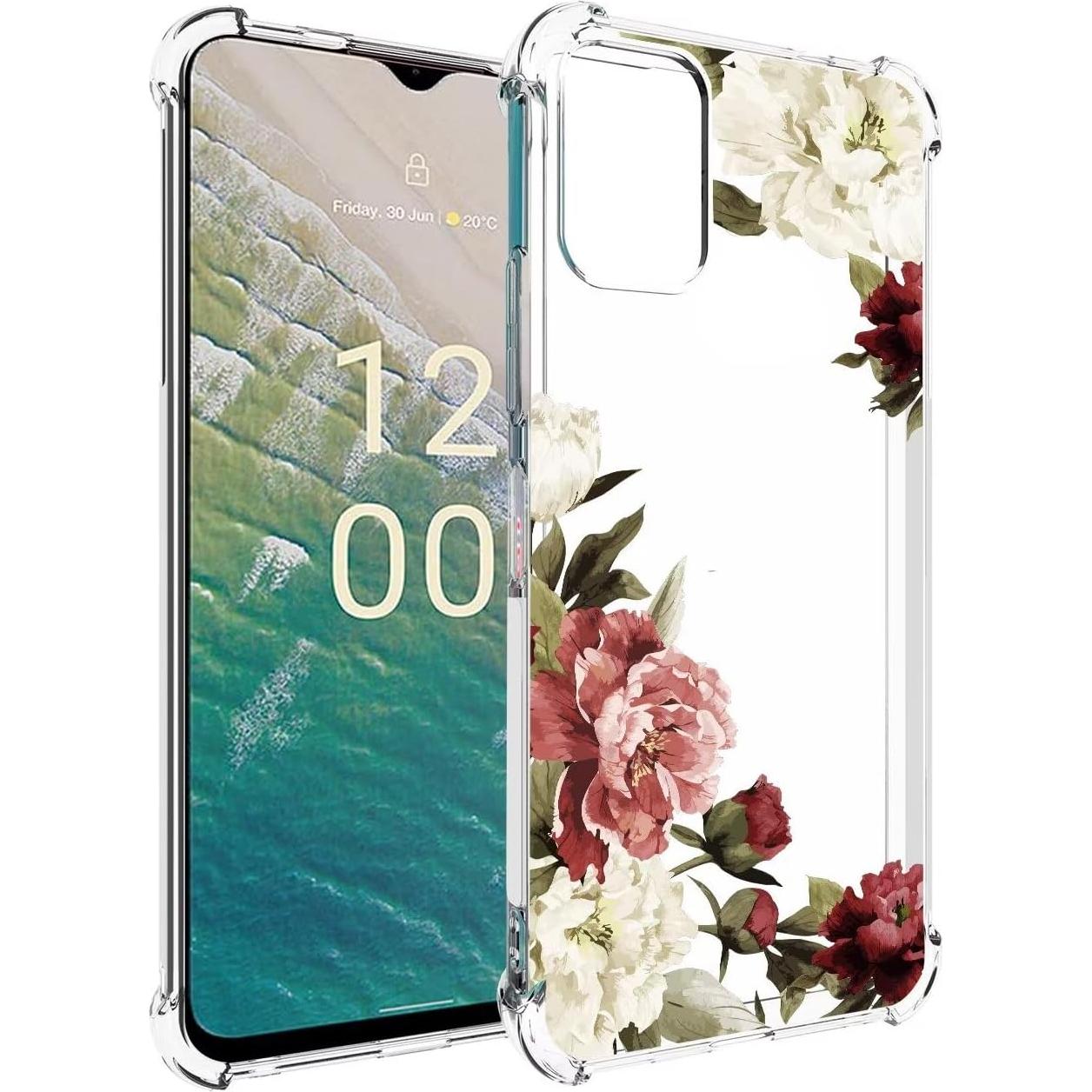 Funda TPU Floral para Nokia C32 6.5" - Protección Premium