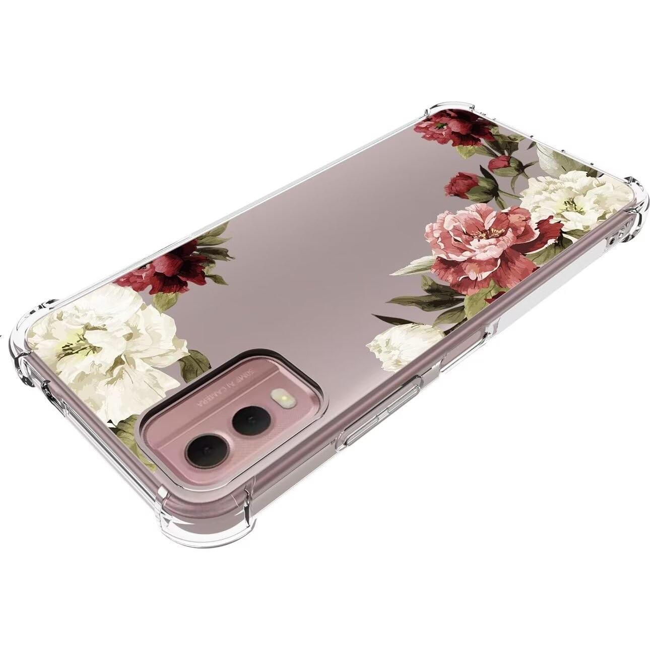 Funda TPU Floral para Nokia C32 6.5" - Protección Premium