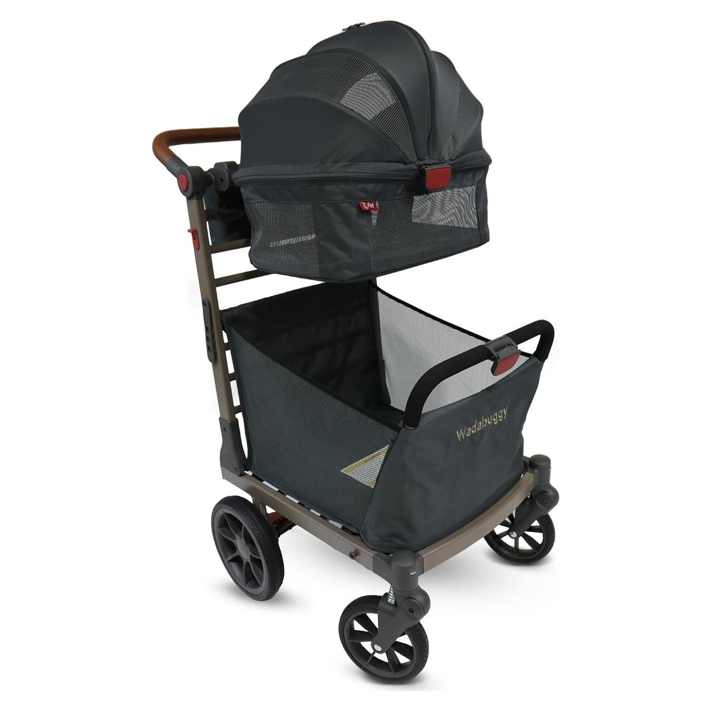 Carrito Plegable para Mascotas Wadabuggy - 34 kg, 4 Ruedas