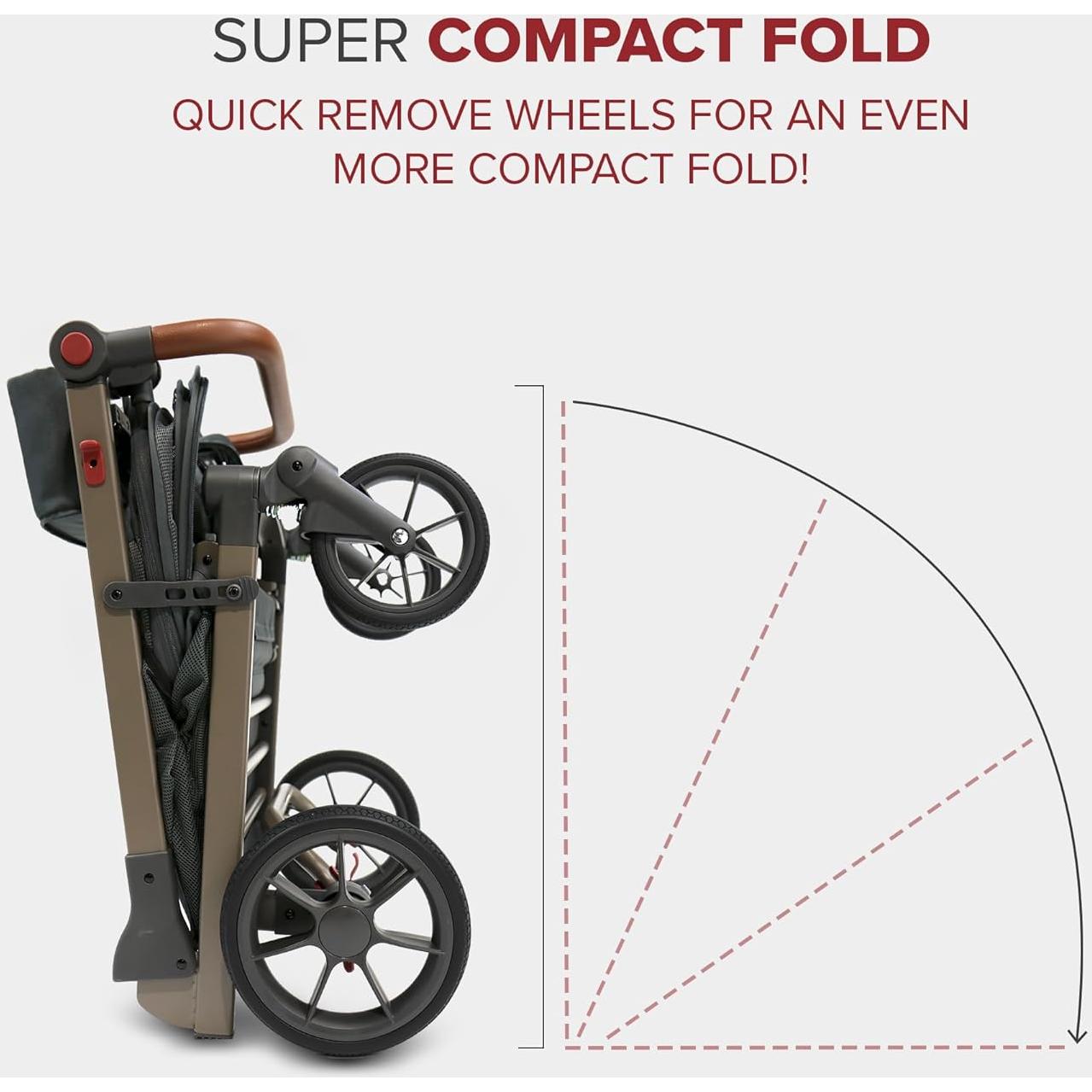 Carrito Plegable para Mascotas Wadabuggy - 34 kg, 4 Ruedas