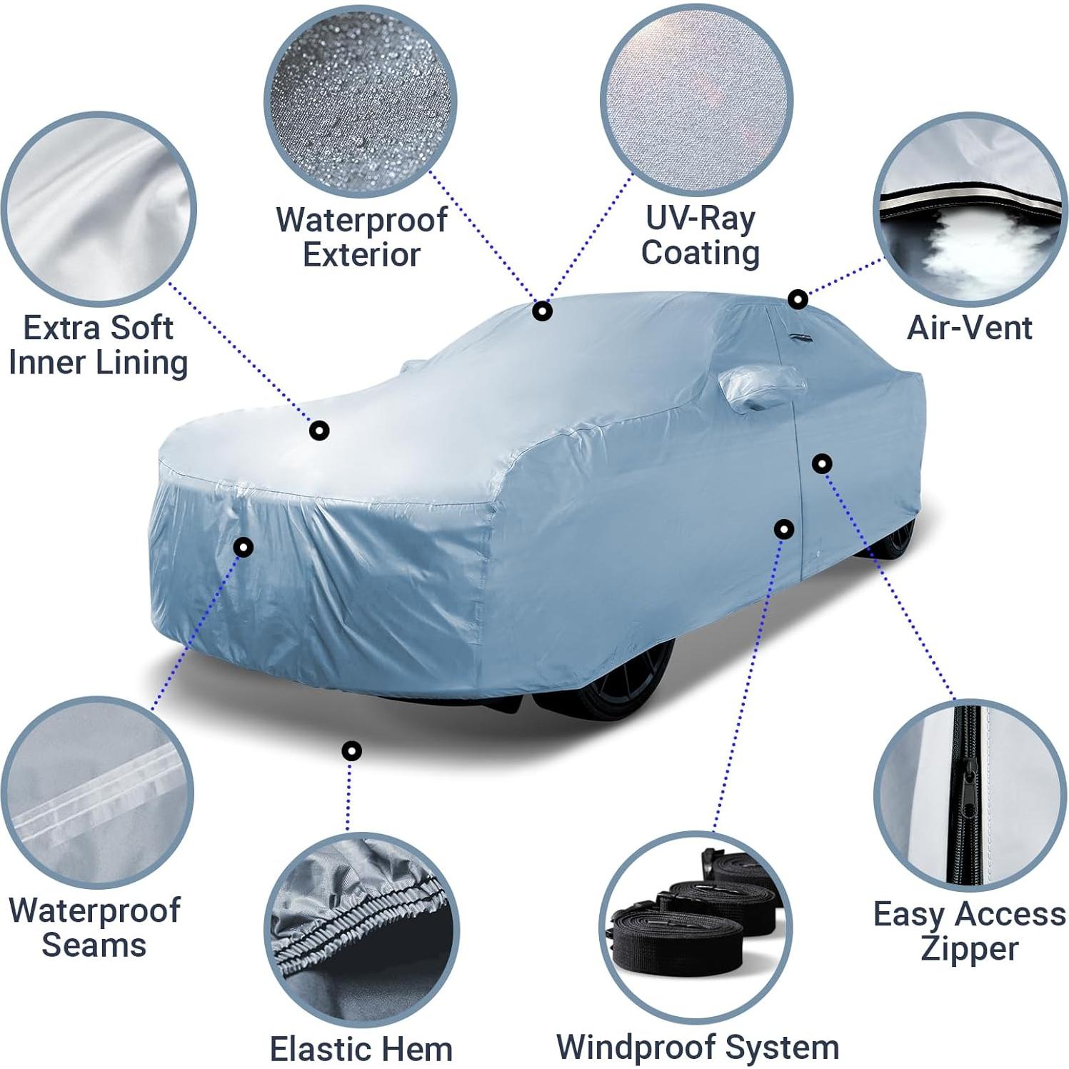 Funda para Coche iCarCover C28 Impermeable para Sedán y Coupé