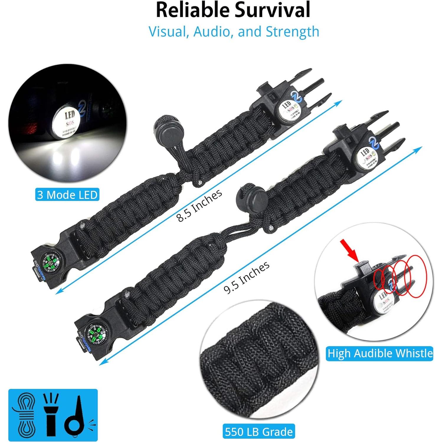 Pulsera de Supervivencia Nexfinity One con Luz LED y Multiherramientas