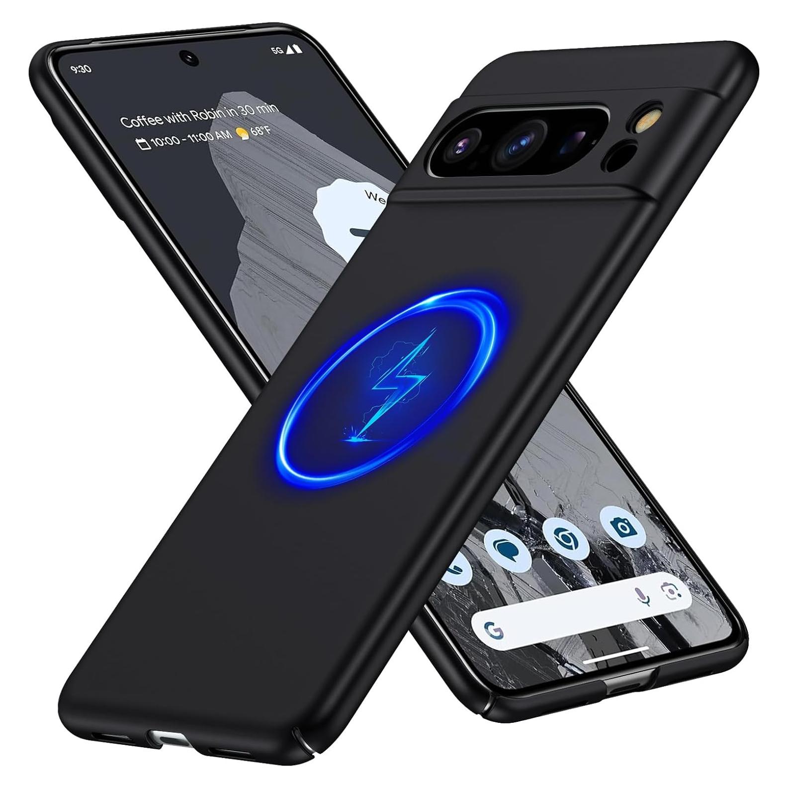 Funda Magnética Ultra Fina GRECAZO para Google Pixel 8 Pro - Negro