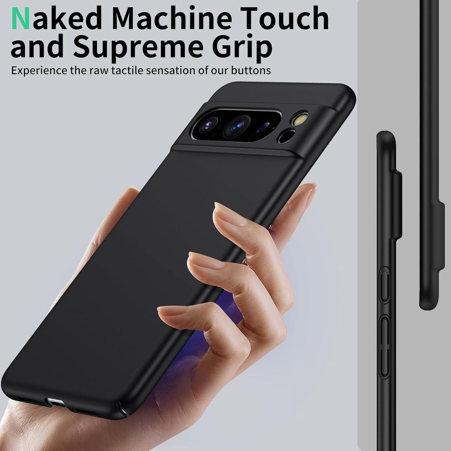 Funda Magnética Ultra Fina GRECAZO para Google Pixel 8 Pro - Negro