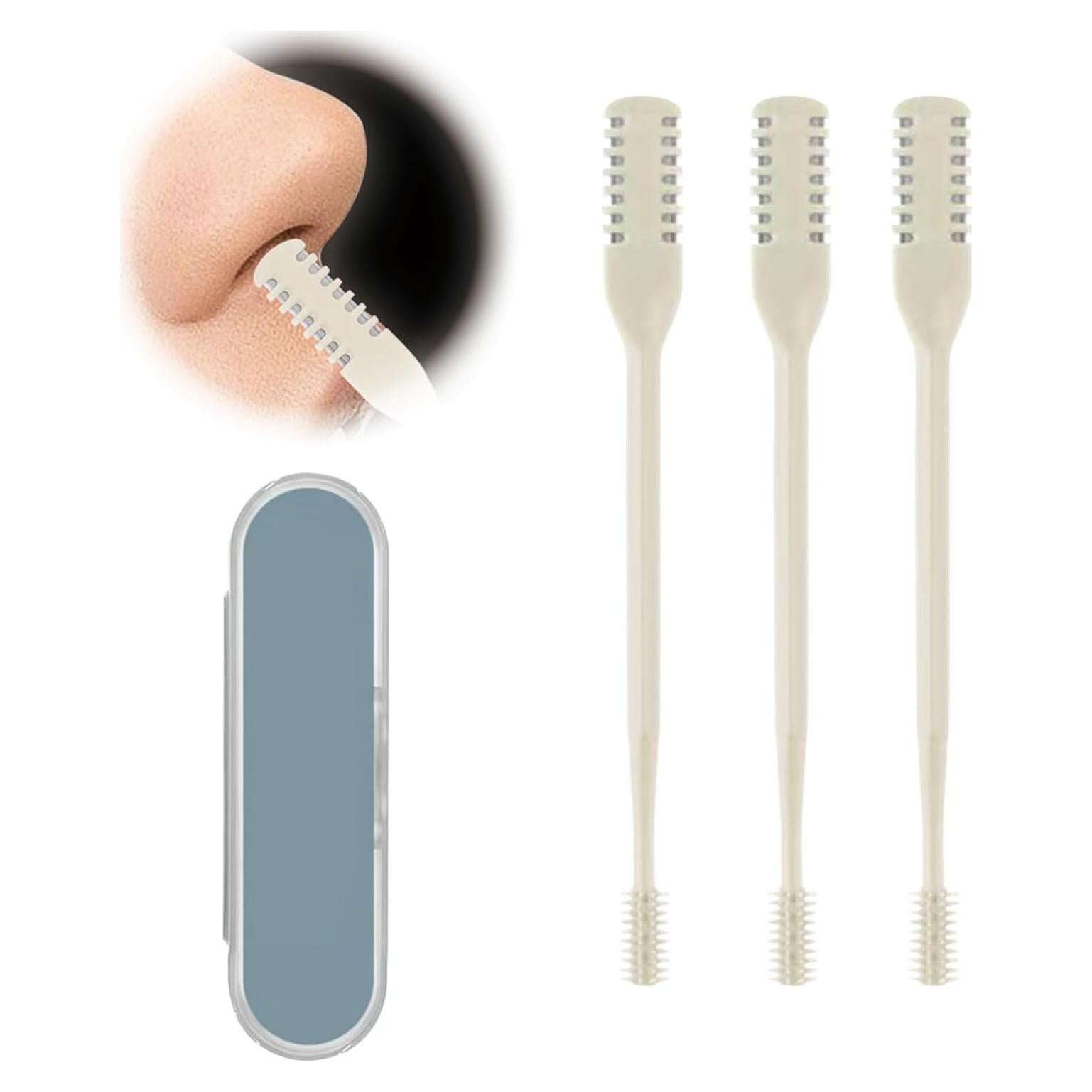 Cortador de Vello Nasal 2 en 1 JLYPFUSA Beige - Doble Cara