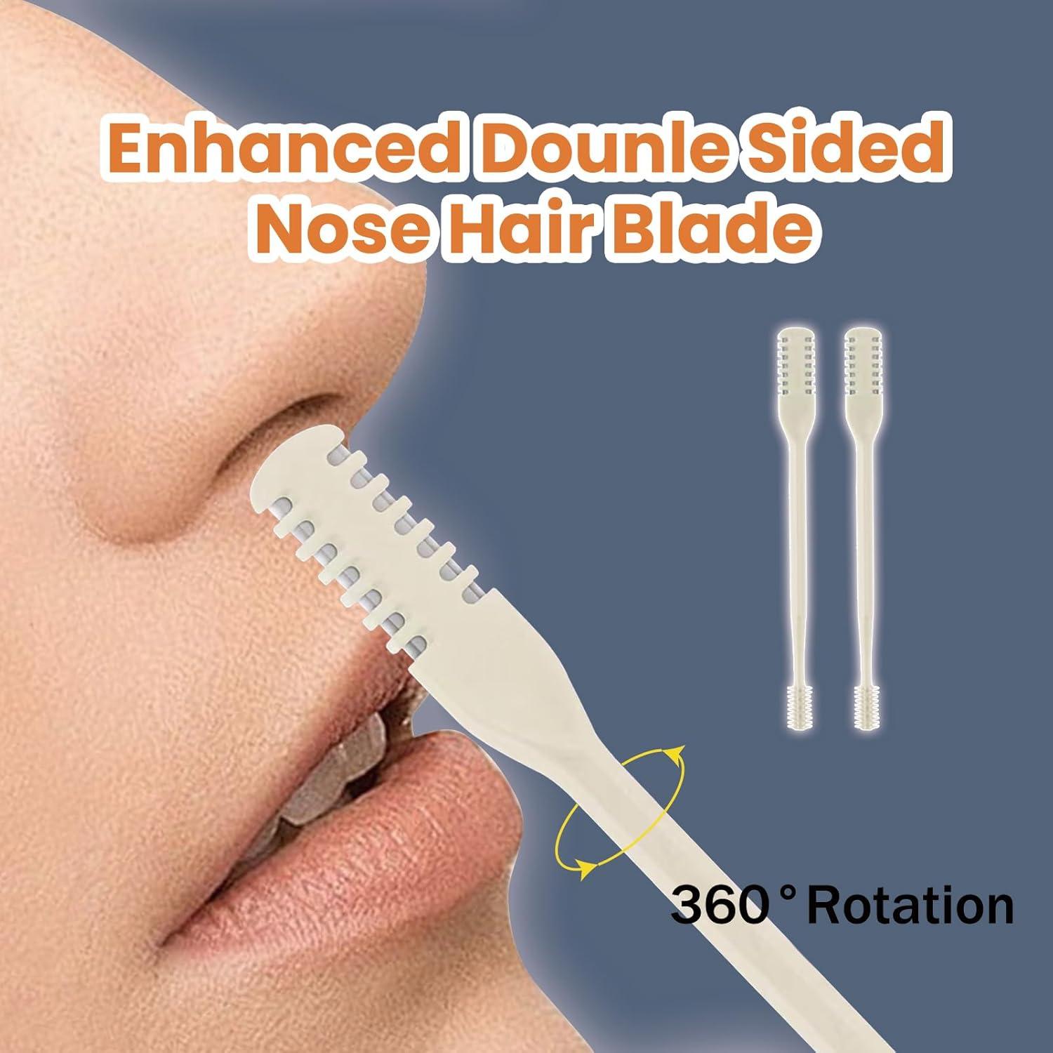 Cortador de Vello Nasal 2 en 1 JLYPFUSA Beige - Doble Cara