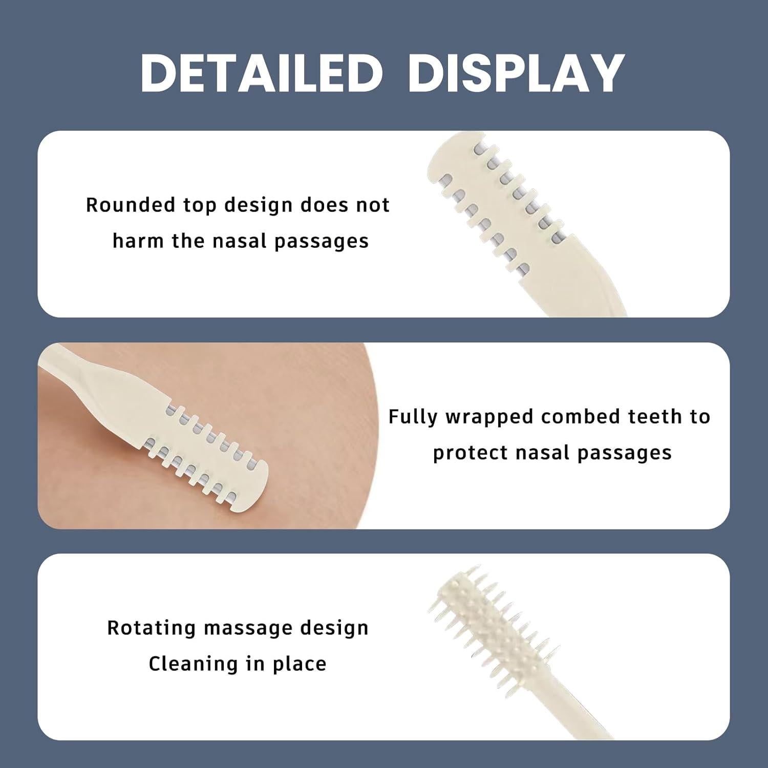 Cortador de Vello Nasal 2 en 1 JLYPFUSA Beige - Doble Cara