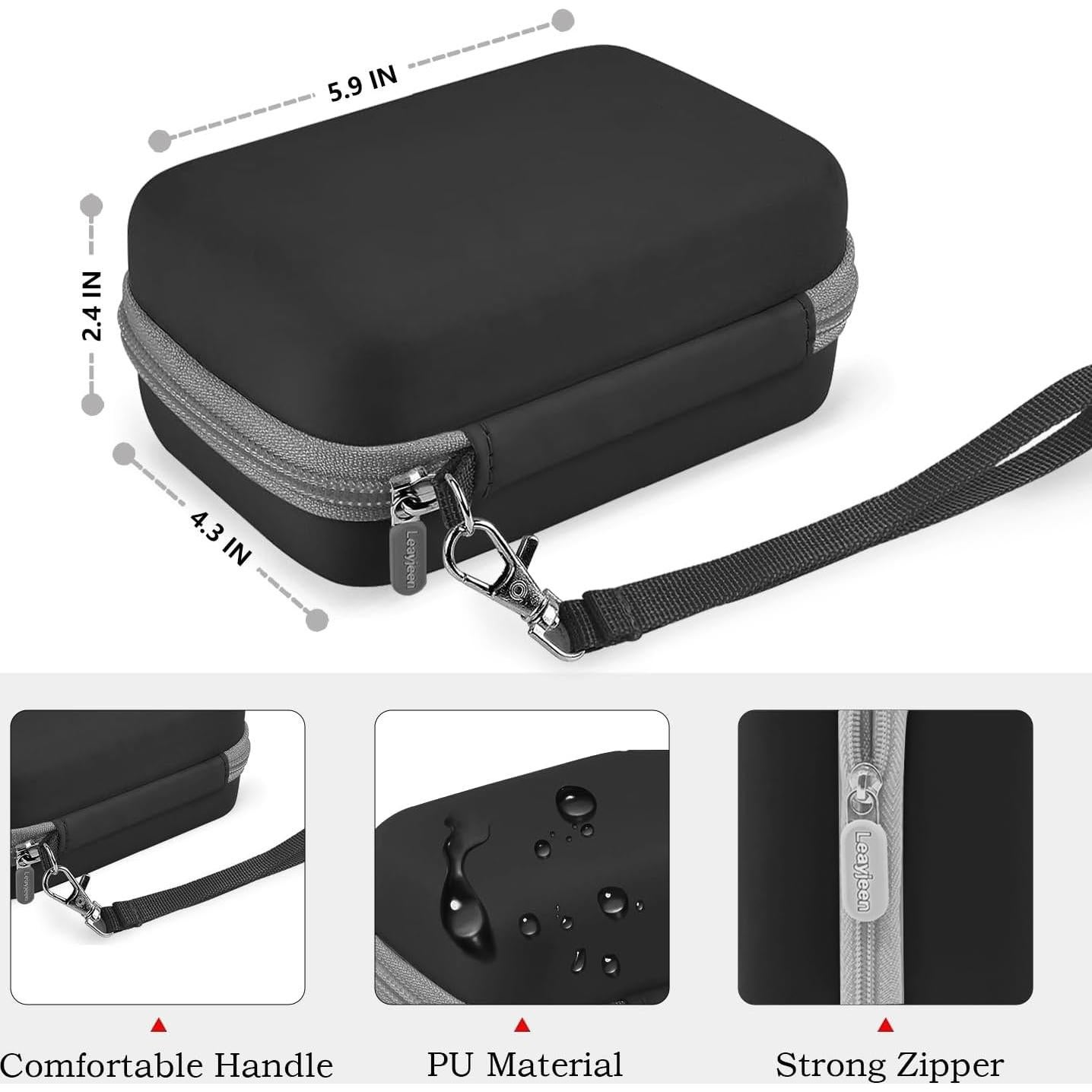 Funda de Transporte Leayjeen para Impresora Fujifilm Instax Mini Link - Negro
