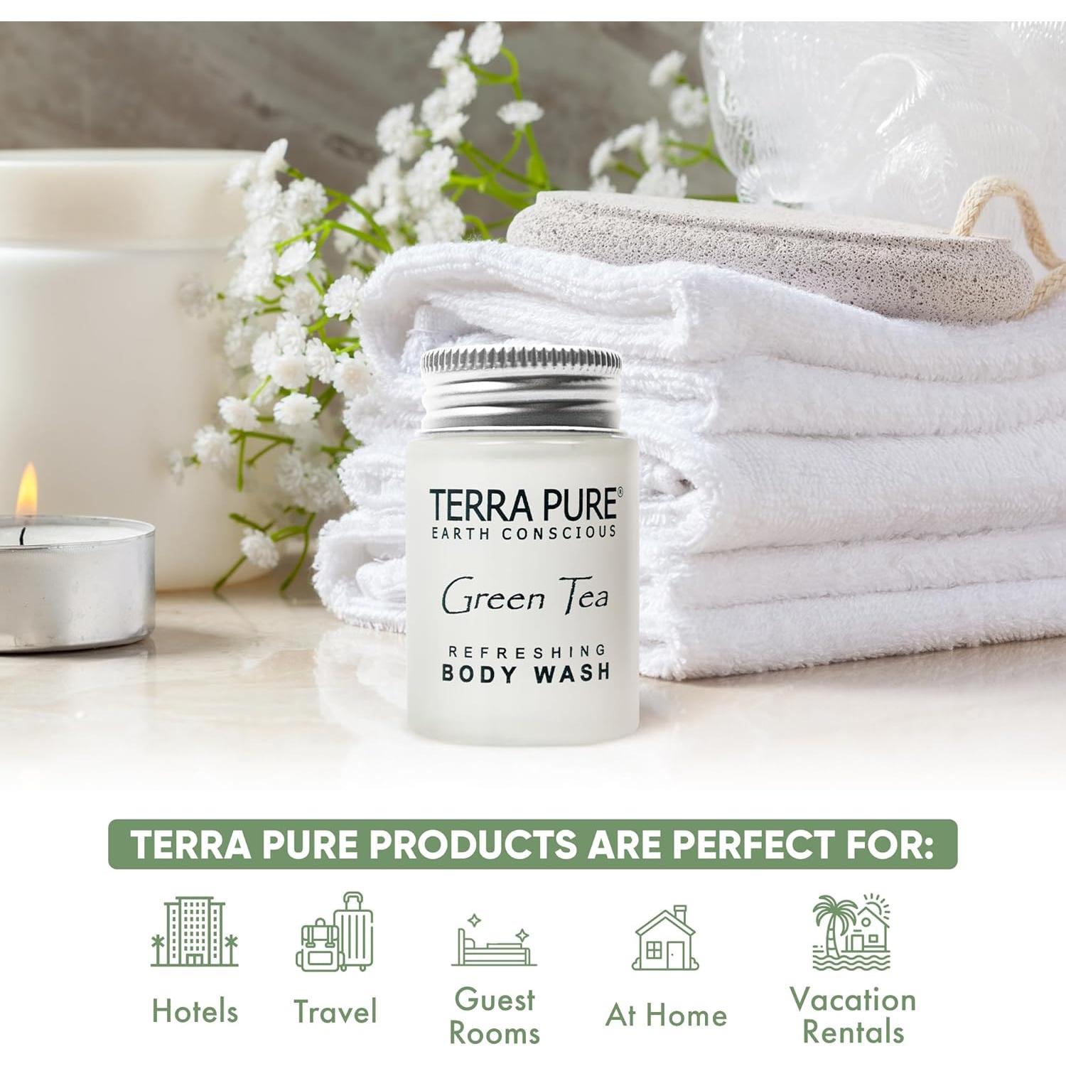 Gel de Ducha Terra Pure Té Verde 30 ml - 300 Piezas