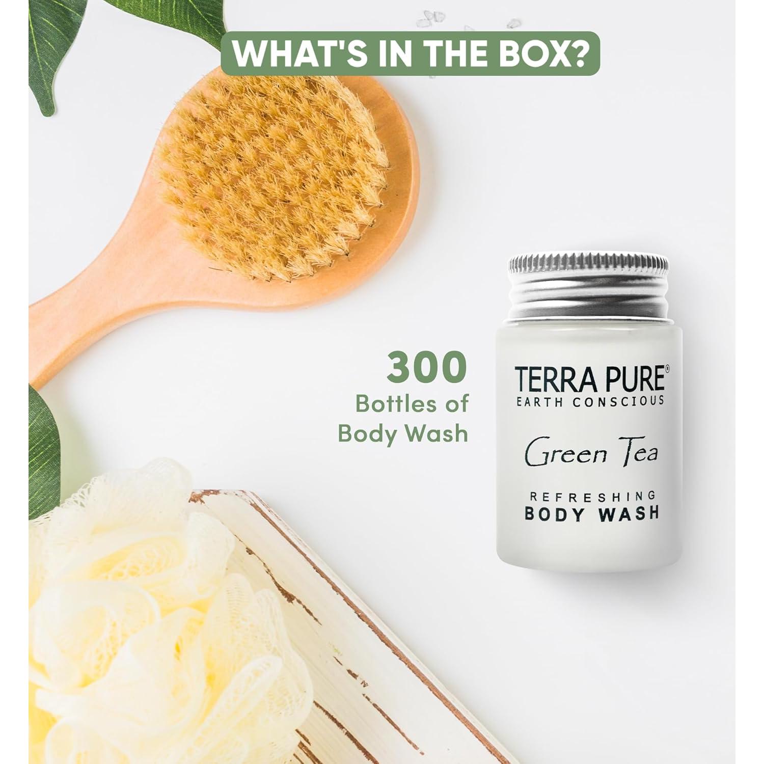 Gel de Ducha Terra Pure Té Verde 30 ml - 300 Piezas