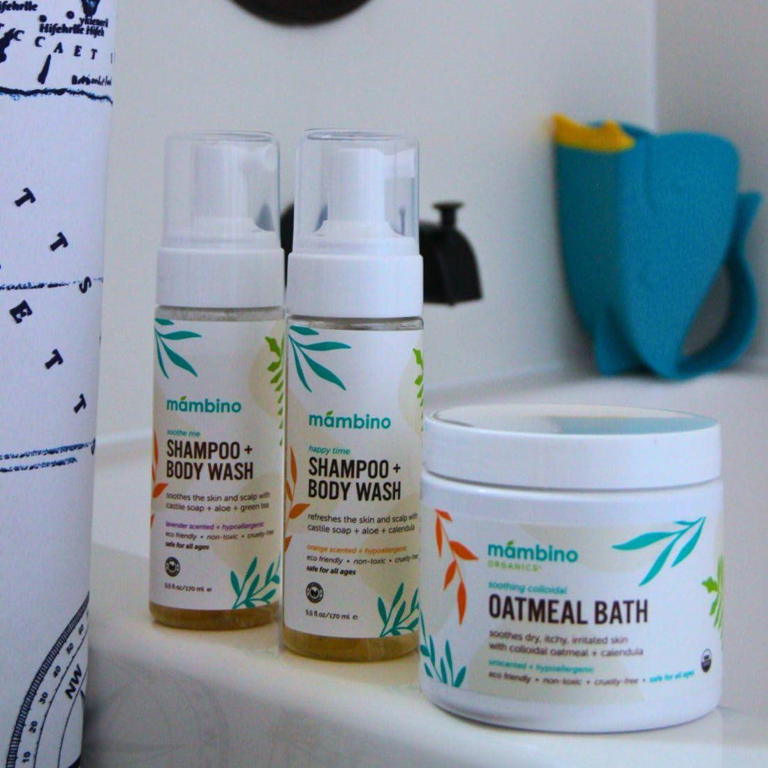 Champú y Gel de Baño Mambino Organics 162.6ml - Hipoalergénico