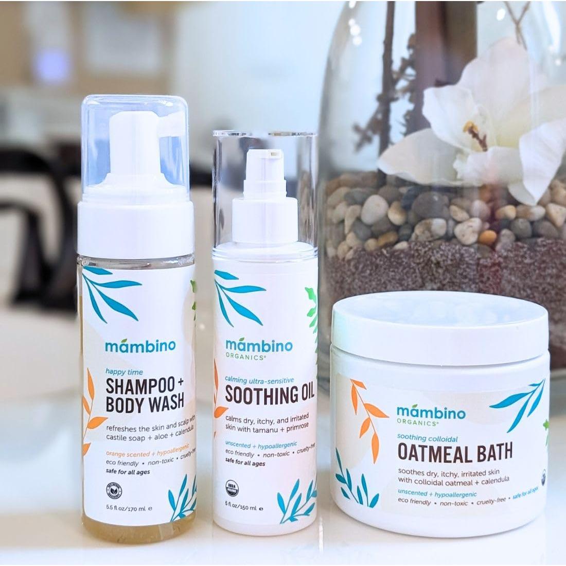 Champú y Gel de Baño Mambino Organics 162.6ml - Hipoalergénico