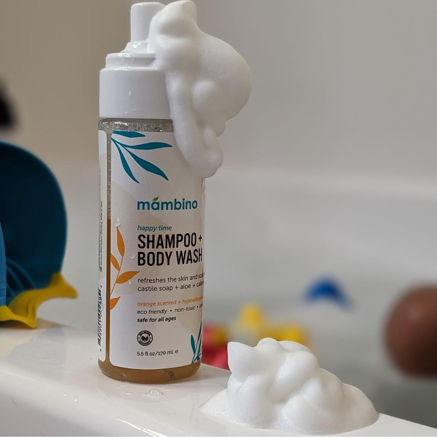 Champú y Gel de Baño Mambino Organics 162.6ml - Hipoalergénico