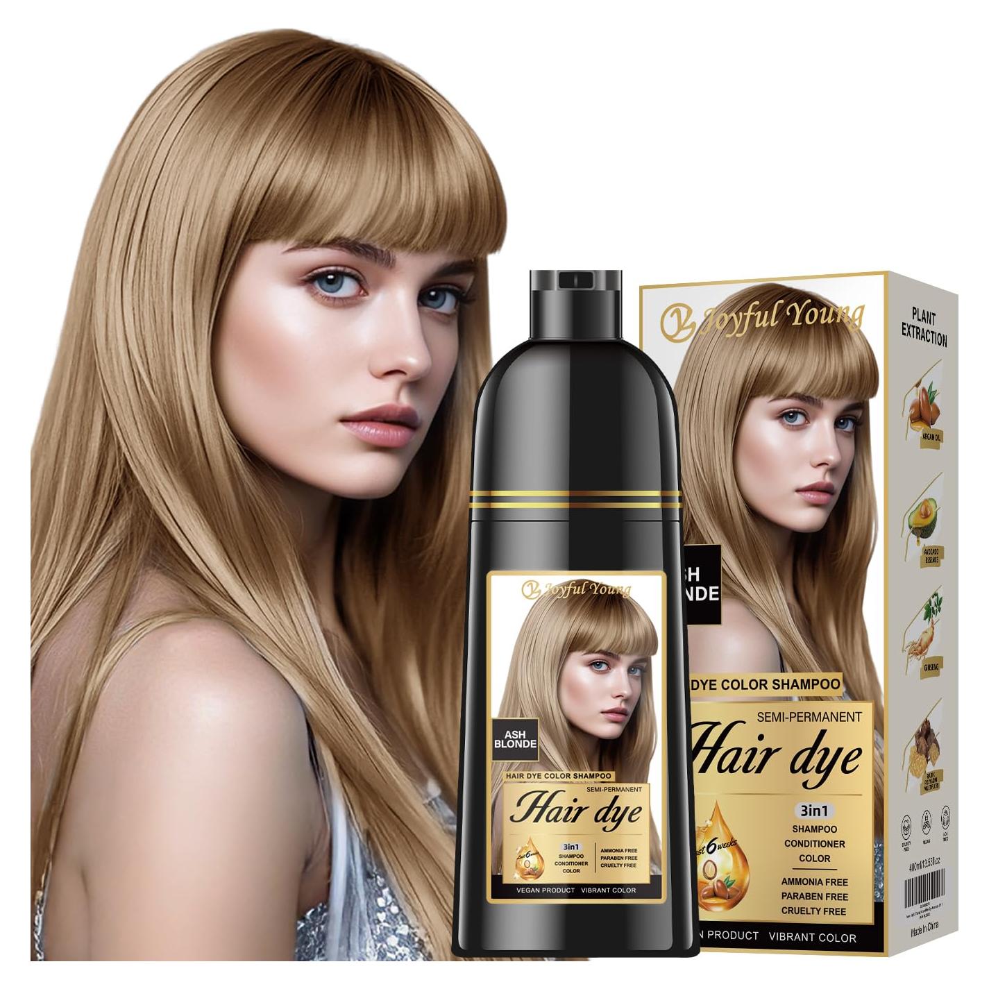 Champú Vegano 3 en 1 Joyful Young - Cobertura de Canas Blonde Ash