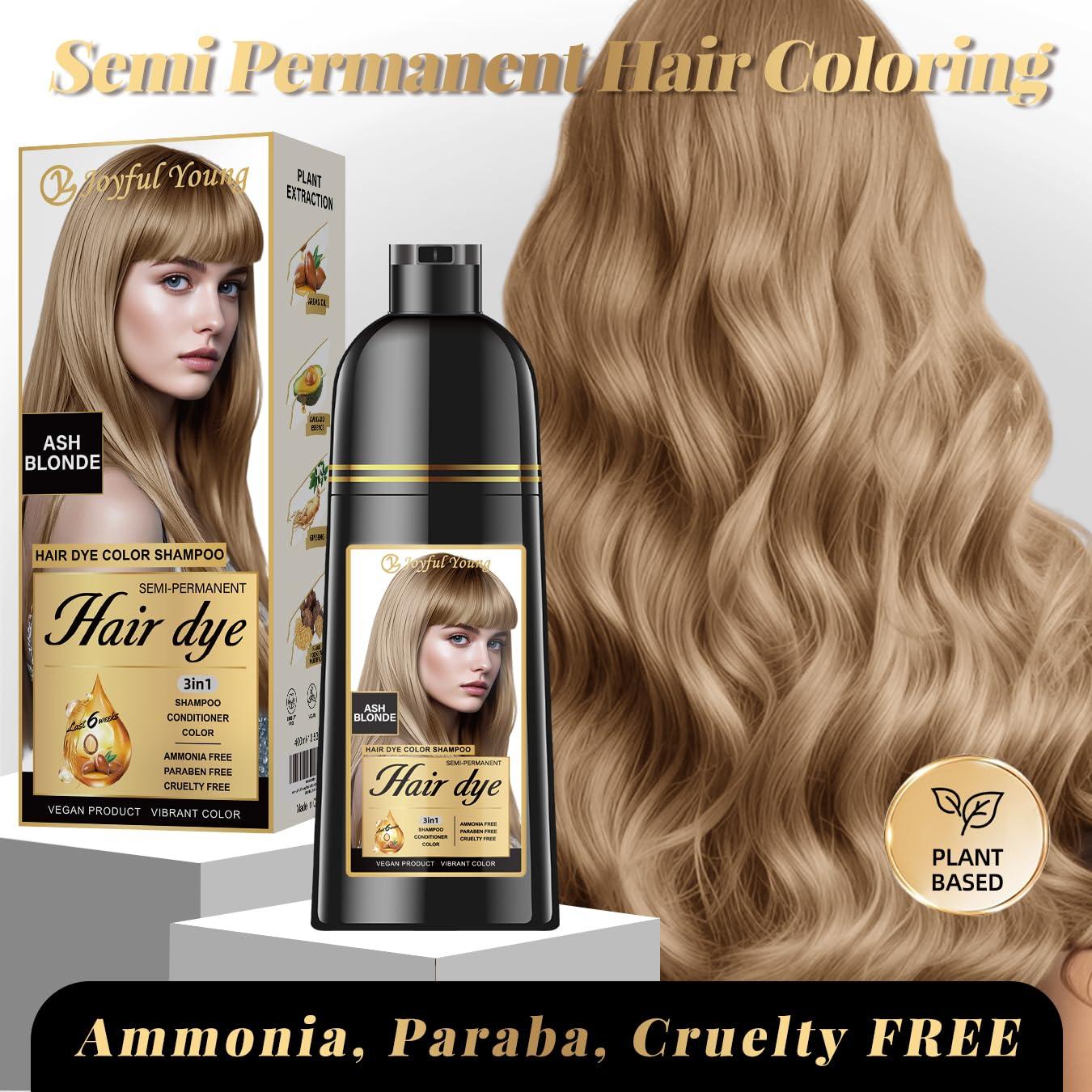 Champú Vegano 3 en 1 Joyful Young - Cobertura de Canas Blonde Ash