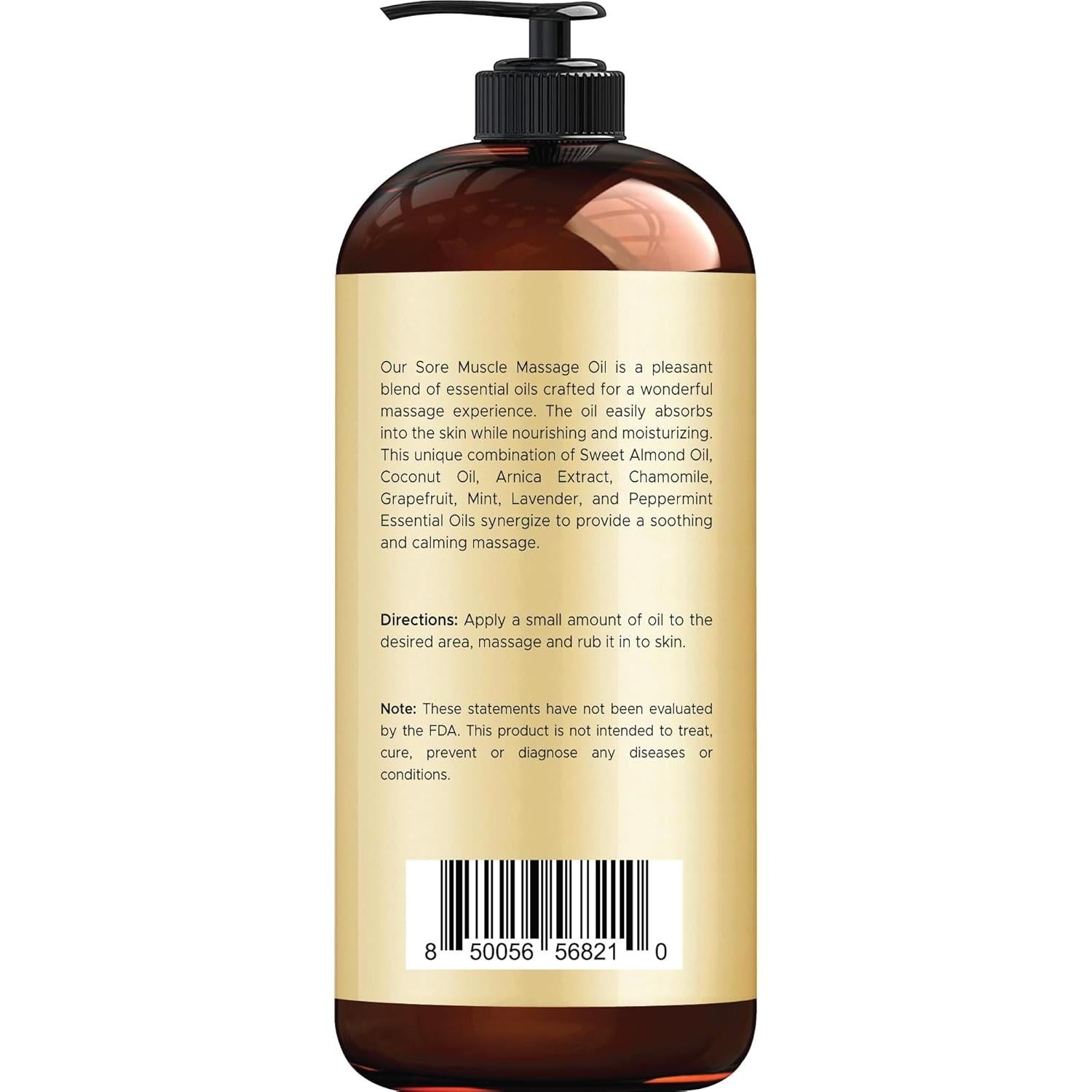 Aceite de Masaje Handcraft Blends 240 ml para Músculos Adoloridos
