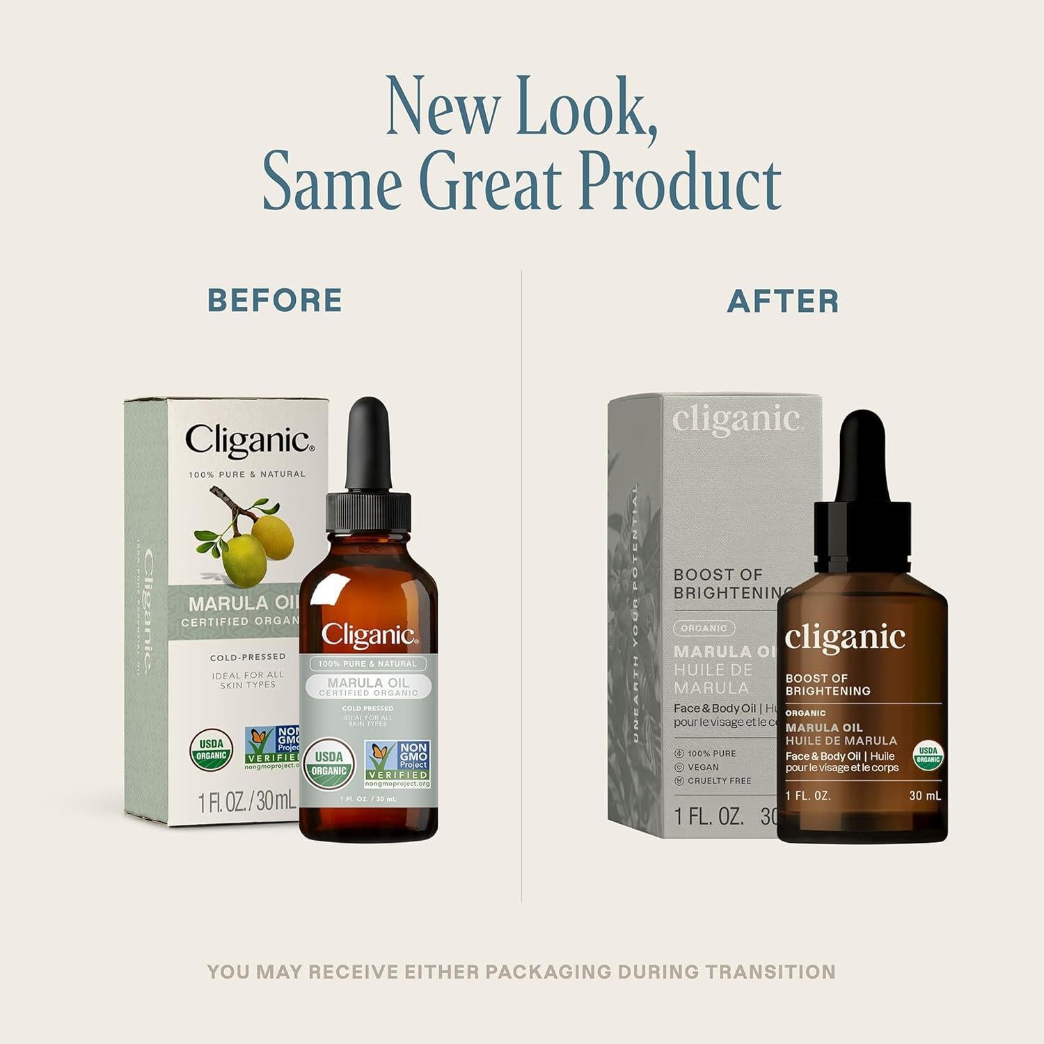 Aceite de Marula Orgánico Cliganic 30 ml - Puro y Natural