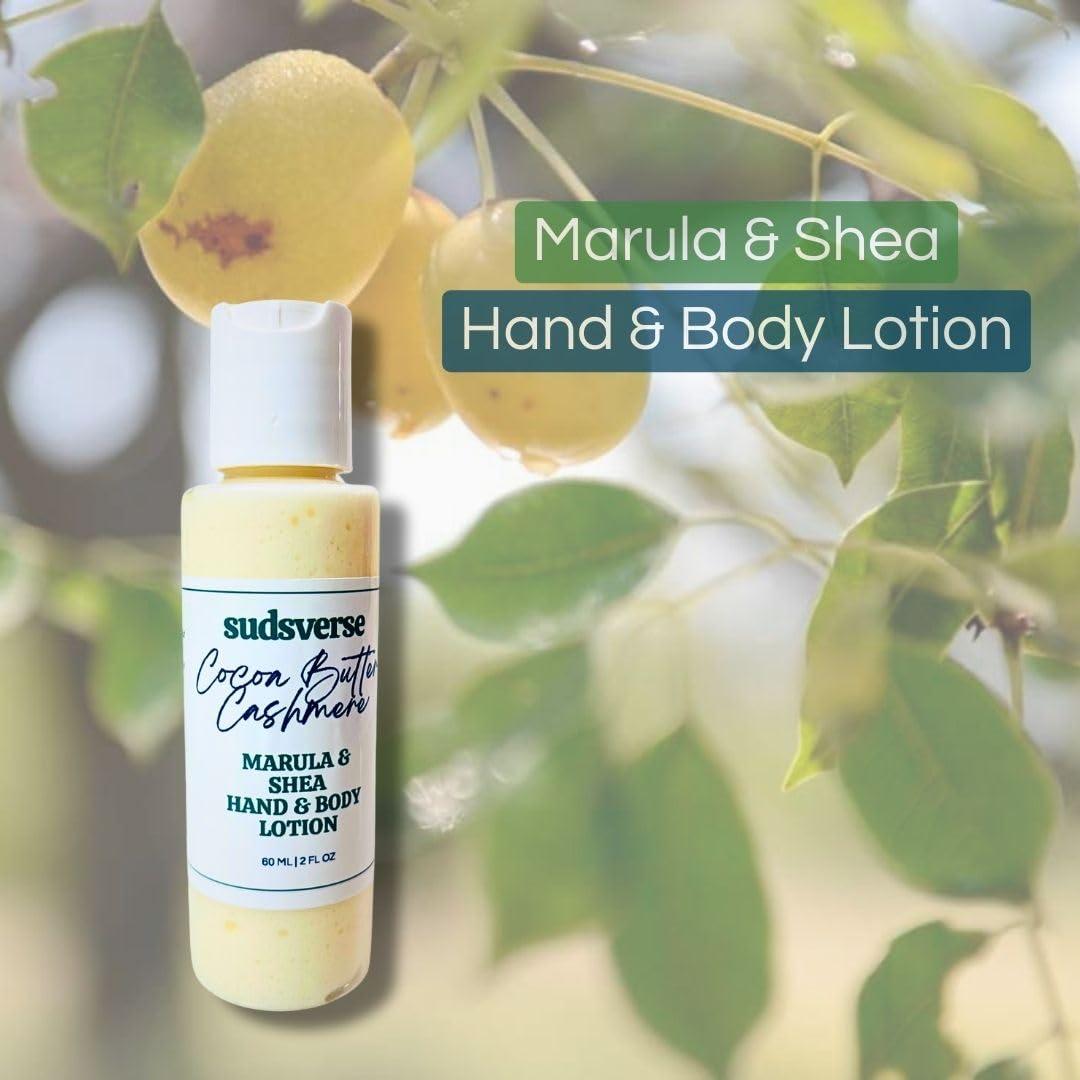 Loción Corporal Sudsverse 2oz con Manteca de Cacao y Ámbar