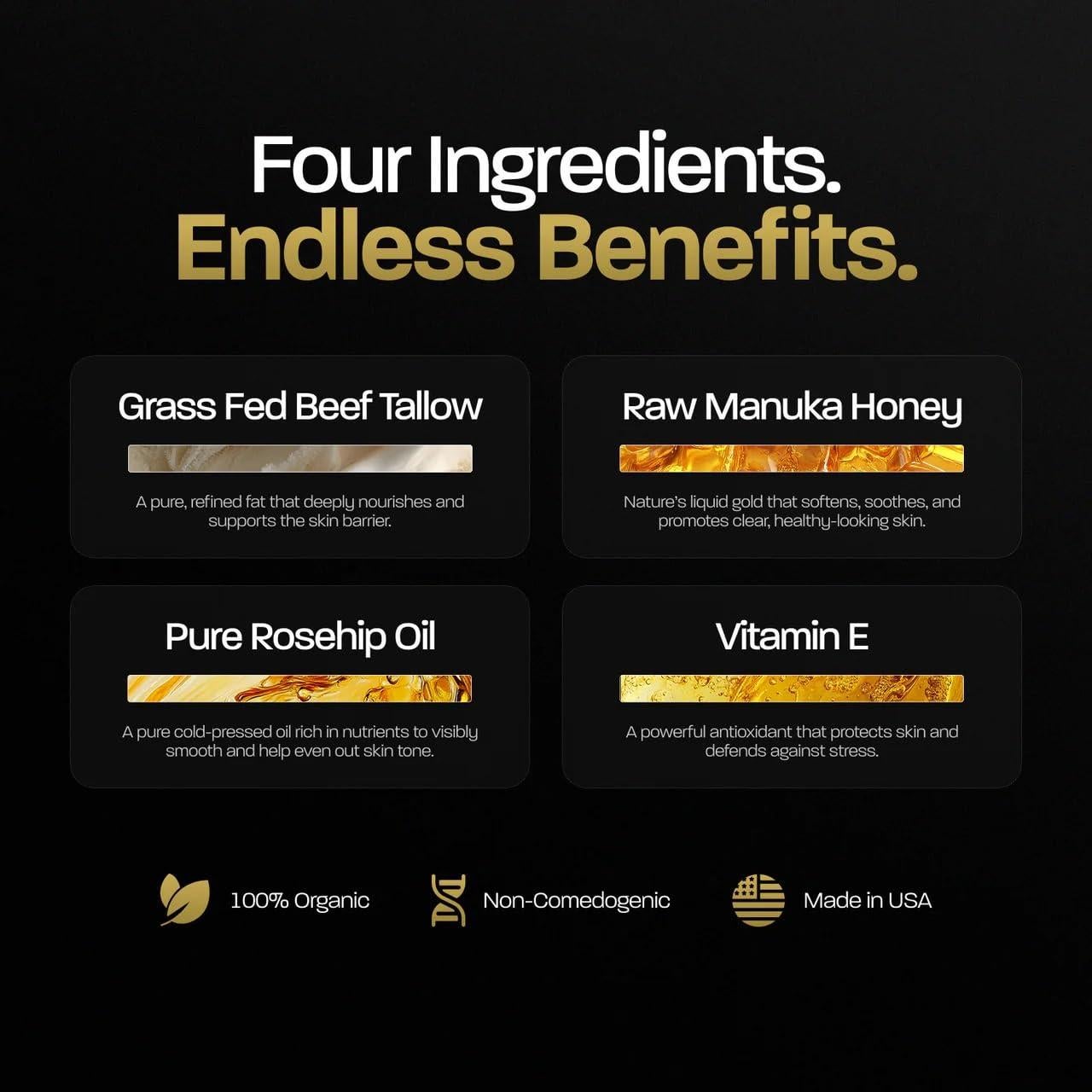 BASED Hidratante de Grasa de Res 50ml - Sin Fragancia, Orgánico