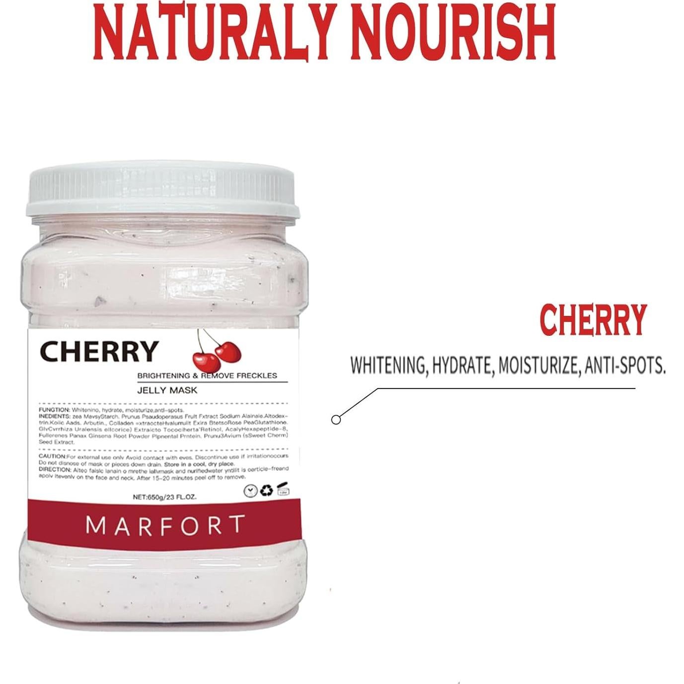 Mascarilla de Gel Hidratante Marfort 680g Cereza Antienvejecimiento