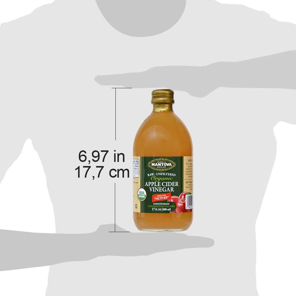Vinagre de Sidra de Manzana Orgánico Mantova 2x500ml Crudo