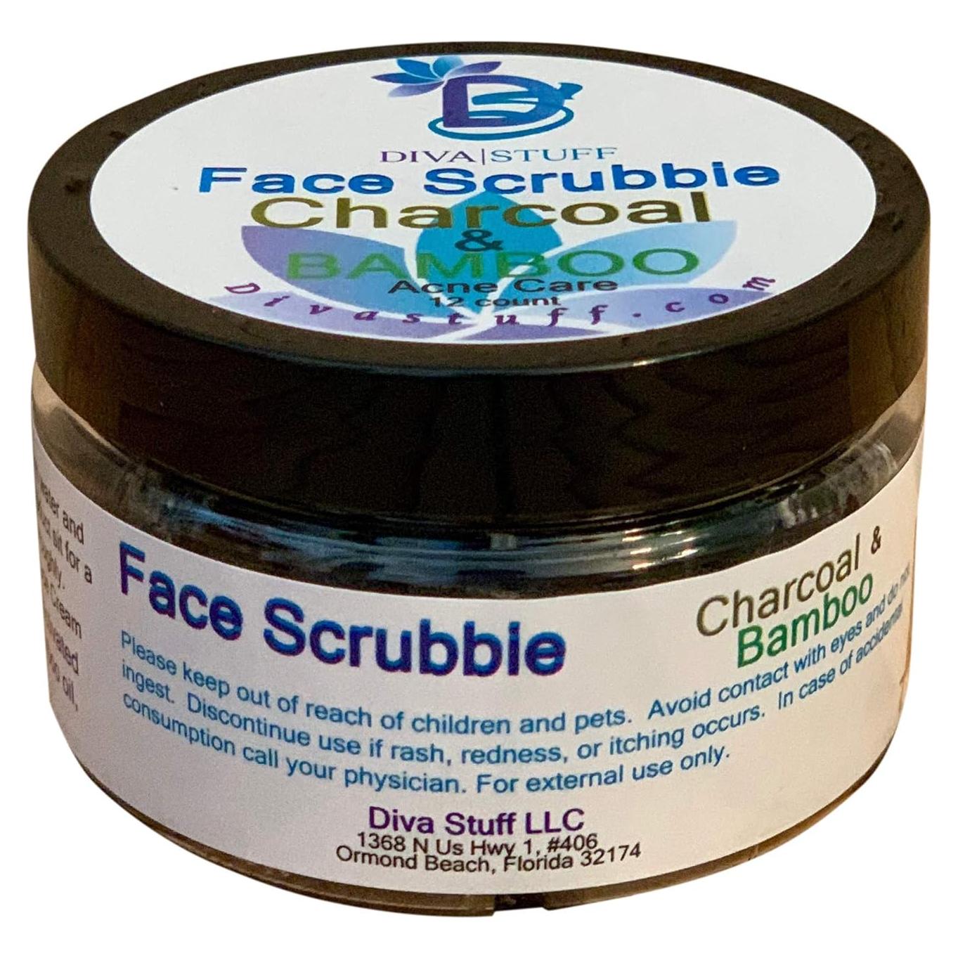 Almohadillas Exfoliantes Diva Stuff - Carbón y Bambú - 12 Unidades