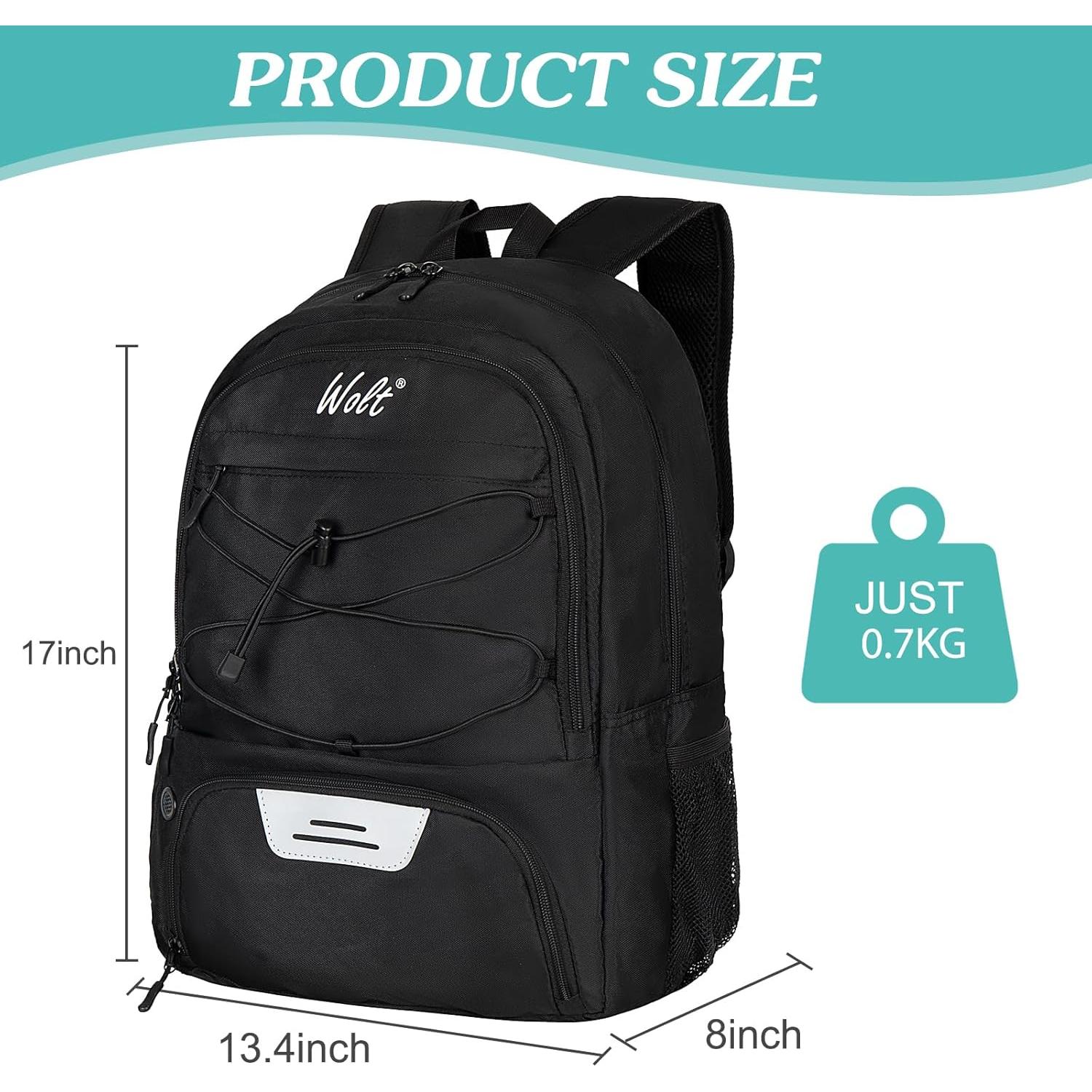 Mochila Deportiva WOLT para Balón de Fútbol y Zapatos 30L