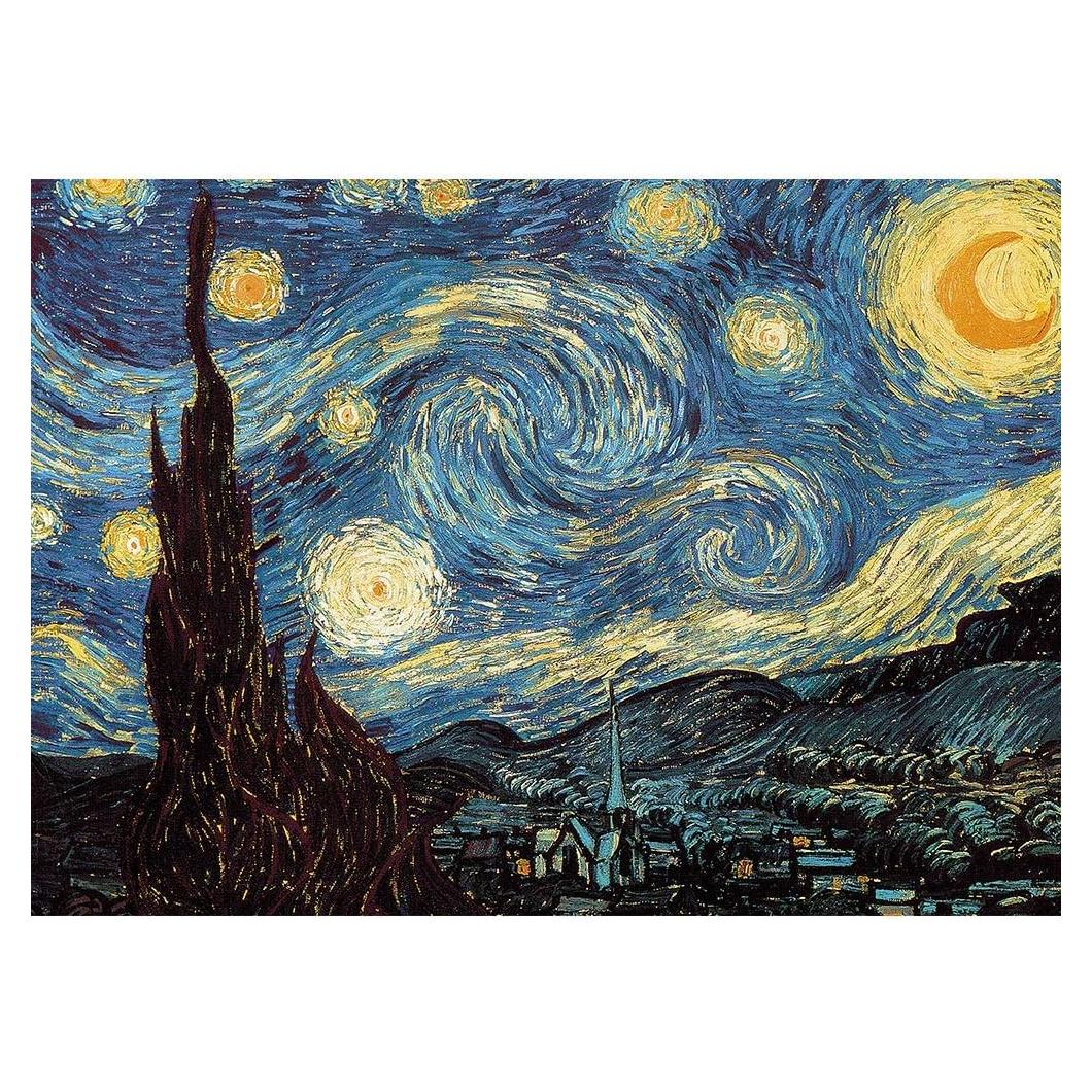 Rompecabezas Noche Estrellada Van Gogh 1000 Piezas 70x50cm