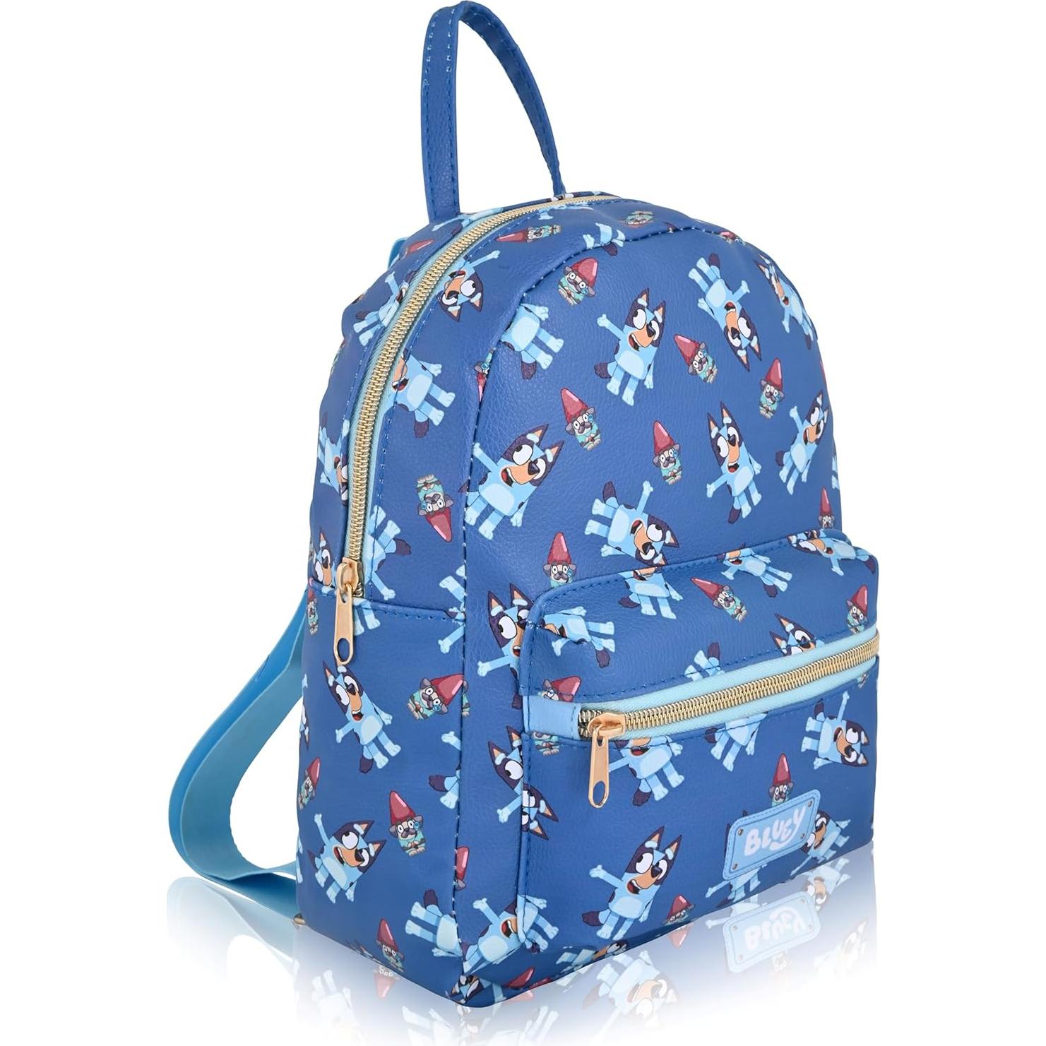 Mochila Mini Unisex Fast Forward Bluey 25.4 cm Cuero PU