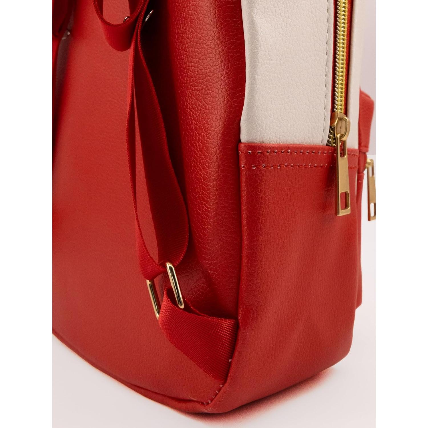 Mochila Mini Mickey Mouse Disney Unisex 25.4 cm Cuero PU