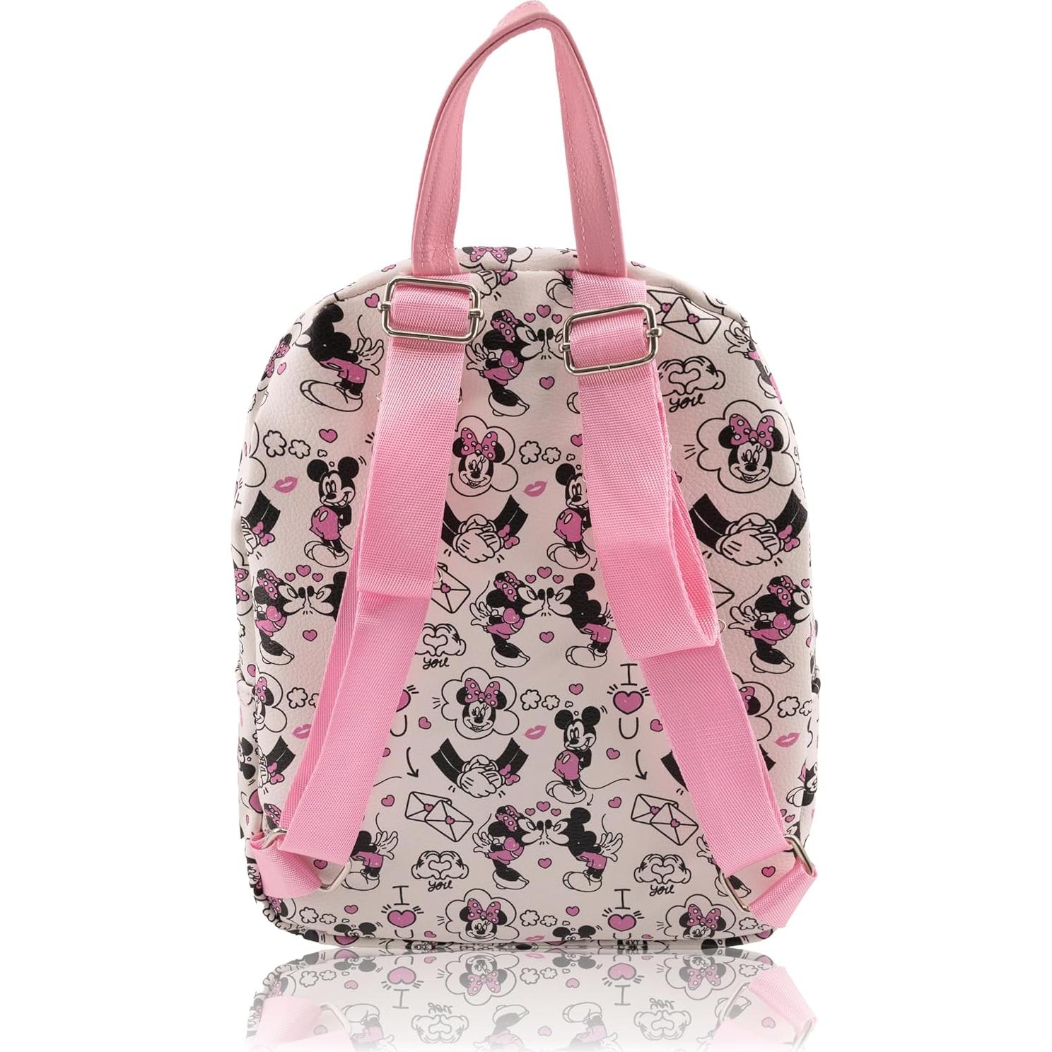 Mochila Mini Disney Minnie y Mickey Mouse 10" PU Unisex