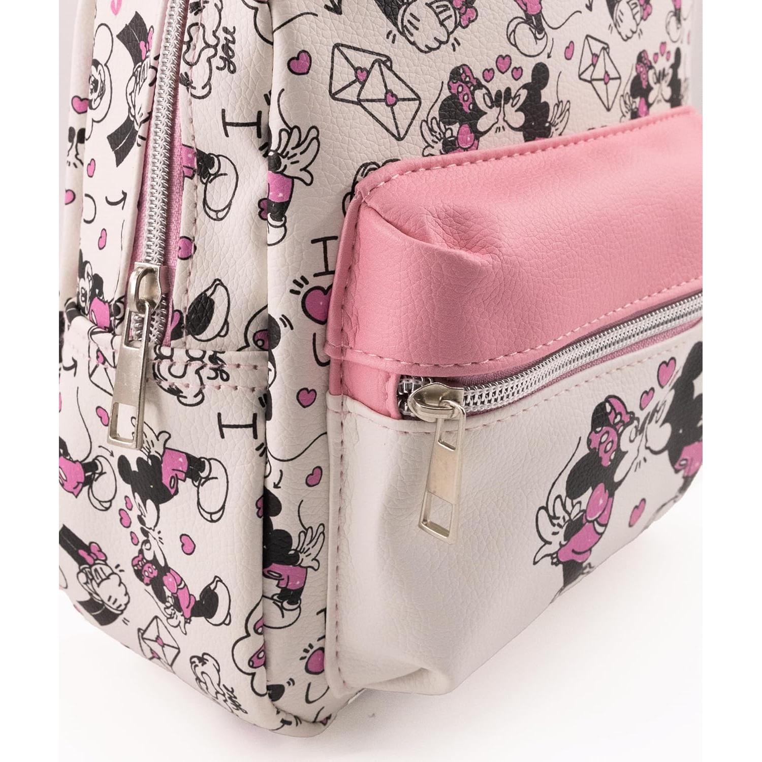 Mochila Mini Disney Minnie y Mickey Mouse 10" PU Unisex