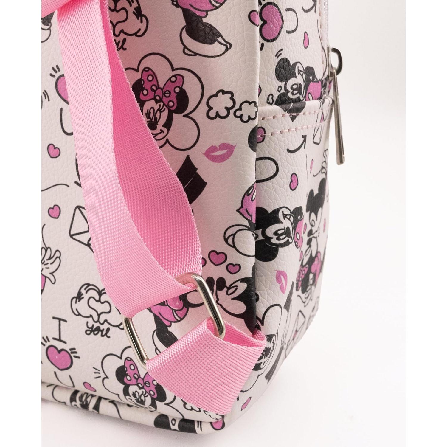 Mochila Mini Disney Minnie y Mickey Mouse 10" PU Unisex