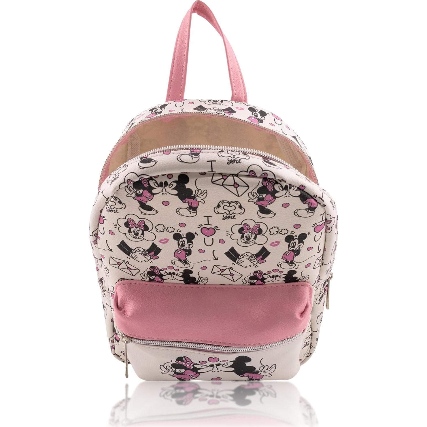 Mochila Mini Disney Minnie y Mickey Mouse 10" PU Unisex