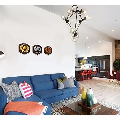 Placa HHA MunnyGrubbers 20x15 cm Decorativa Colgable Bronce