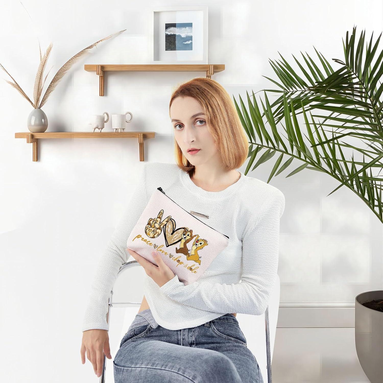 Bolsa Cosmética WZMPA Chip y Dale 25x18cm Impermeable