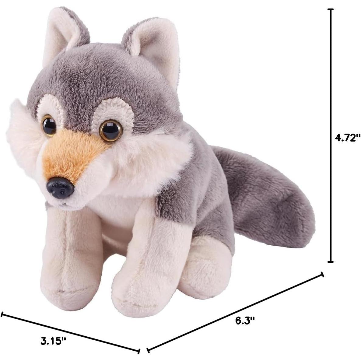 Lobo Eco Pocketkins Wild Republic, Peluche Ecológico 12.7 cm