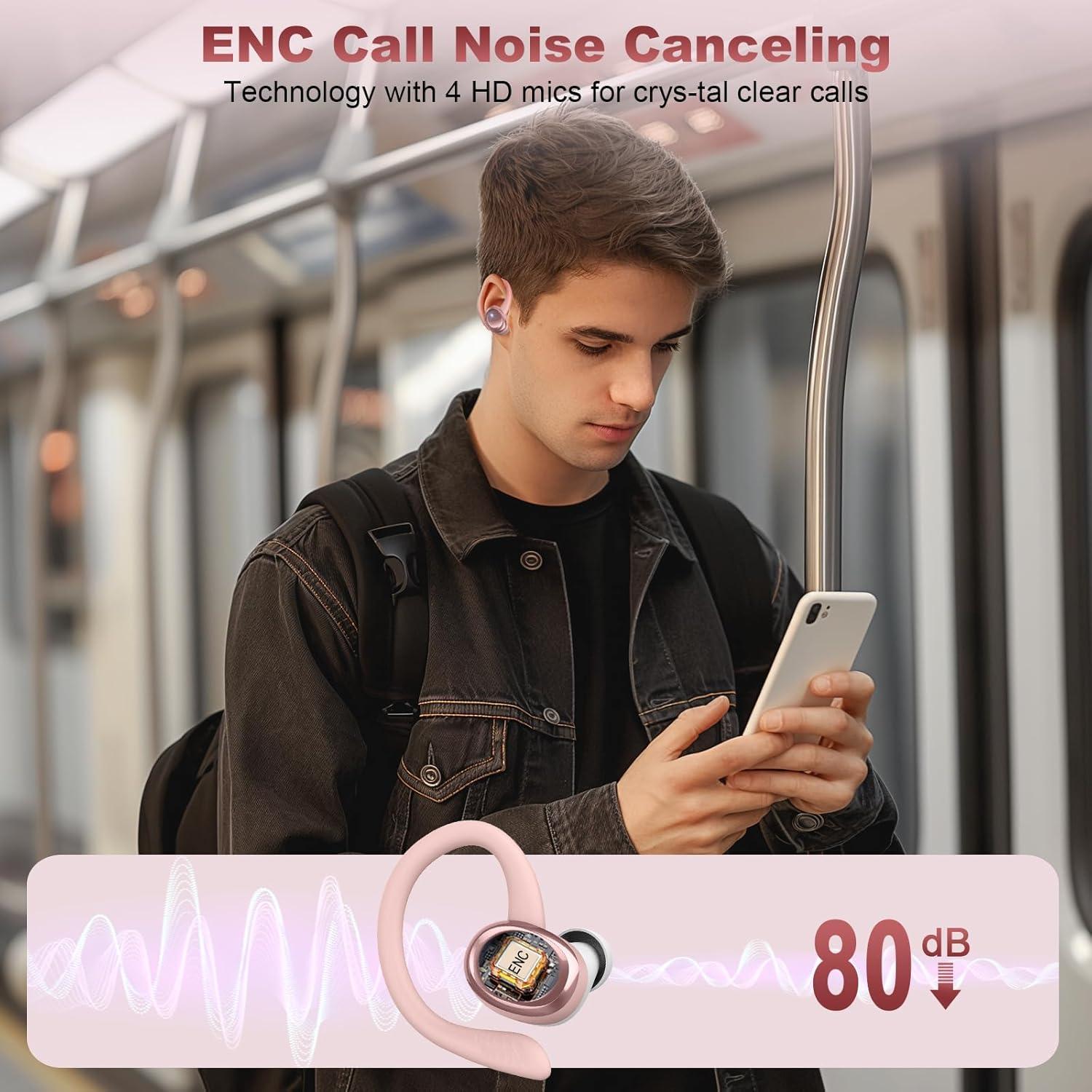 Auriculares Inalámbricos Hupoaf H87 Bluetooth 5.4 Deportivos IP7